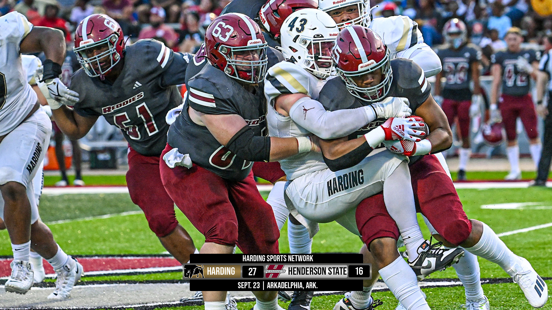 No. 10 Harding Runs Past No. 20 Henderson State Harding University