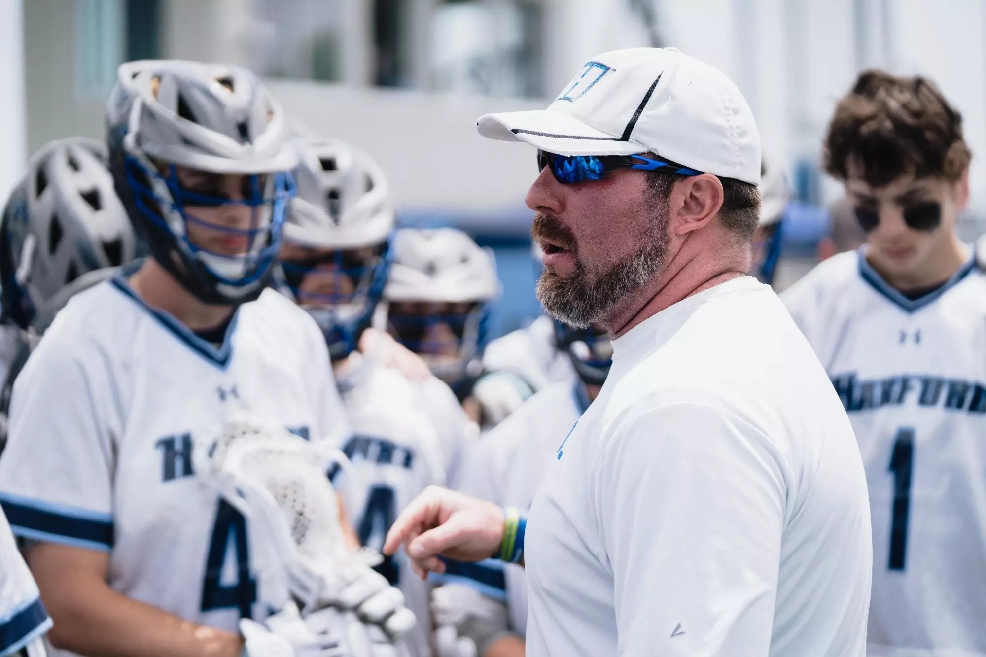 Head Coach Aaron Verardi addresses team before national champ