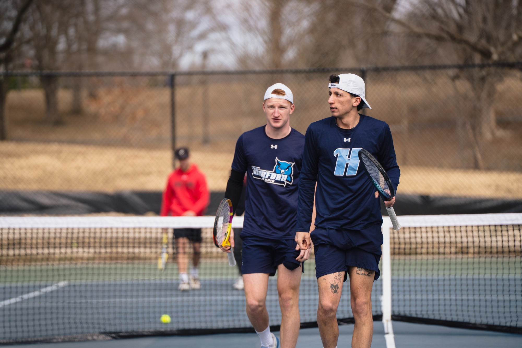 Harford Tennis vs Frostburg State University 3/9/25 @ Harford Tennis Complex 
Photo by Nate Newtown