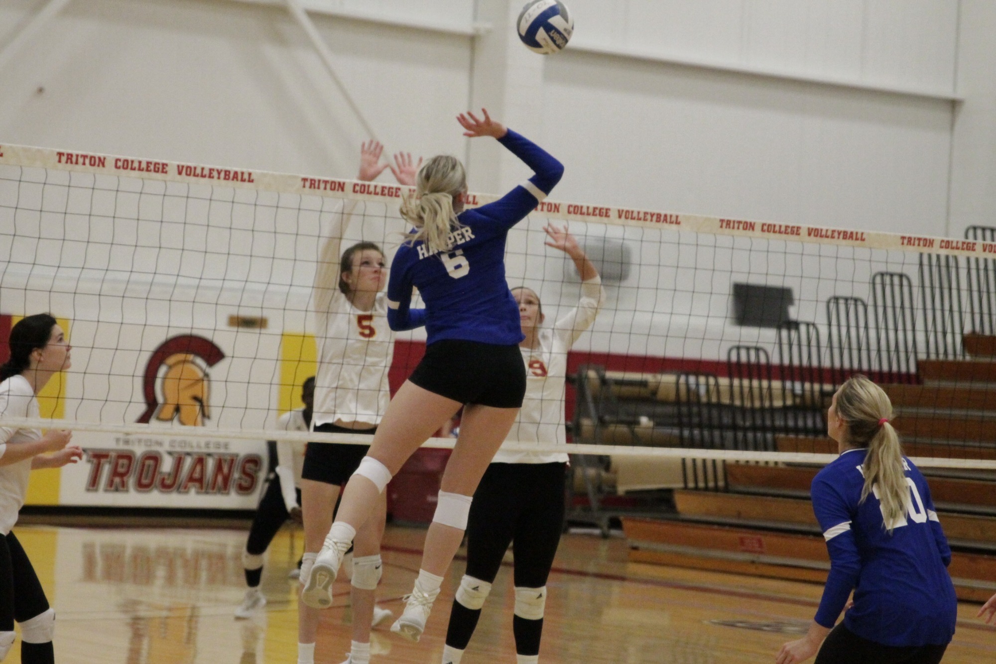 Harper Volleyball won 2 matches at the Triton TriMatch Harper
