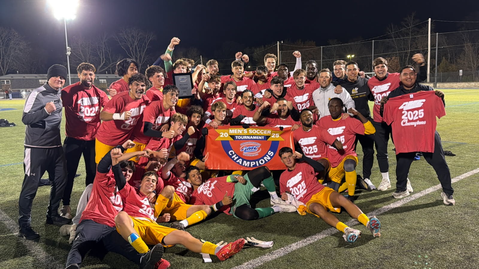 men soccer AMC Tournament Championship Win