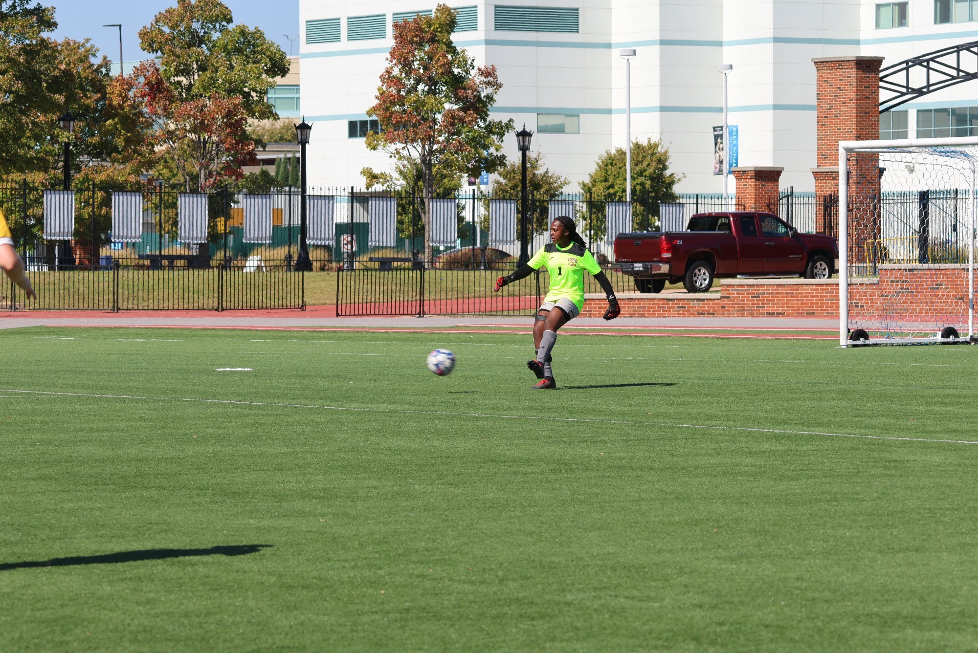 Lani in goal