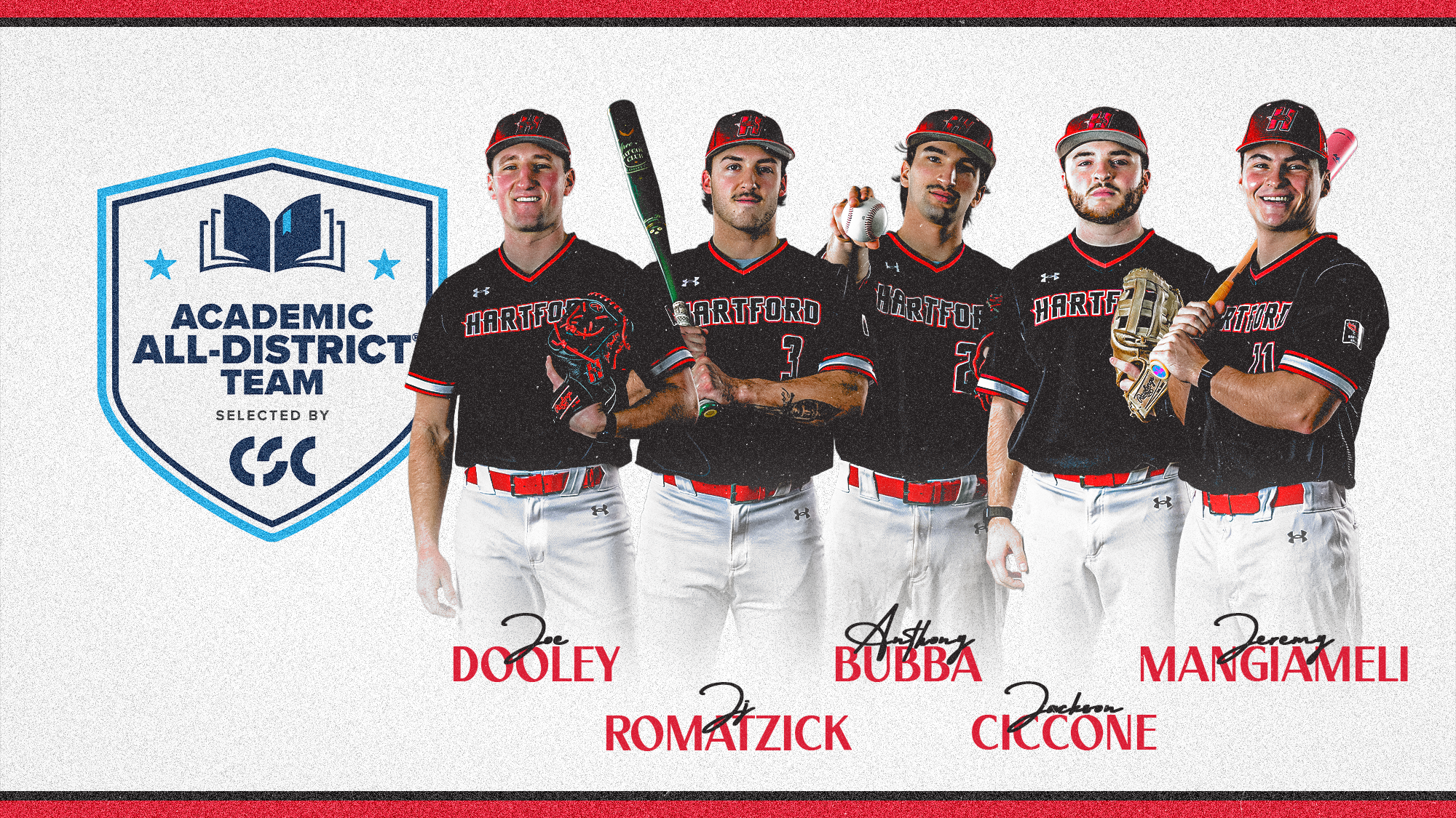 CSC Academic All-District Baseball