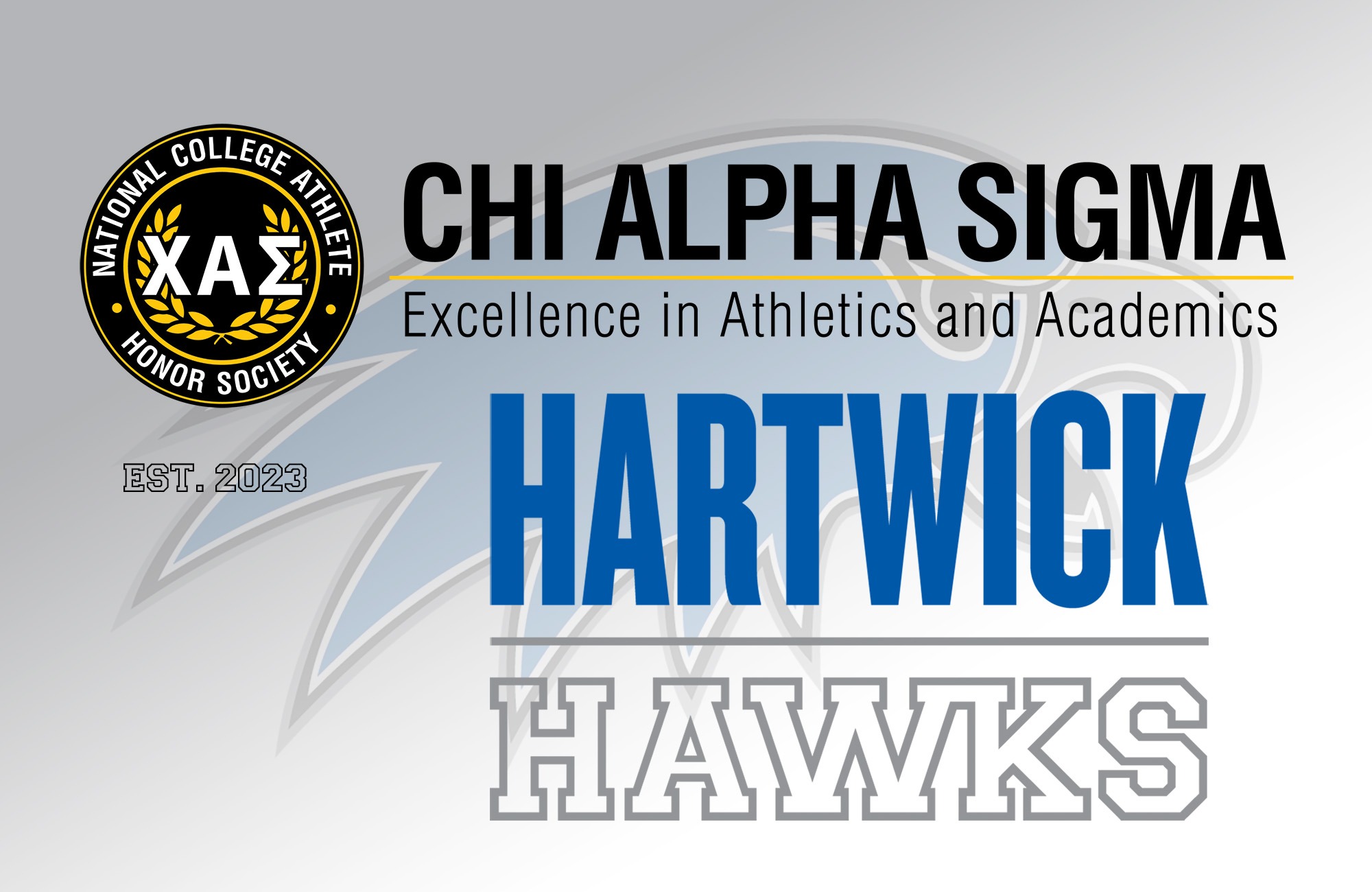 Chi Alpha Sigma Honor Society Release Graphic