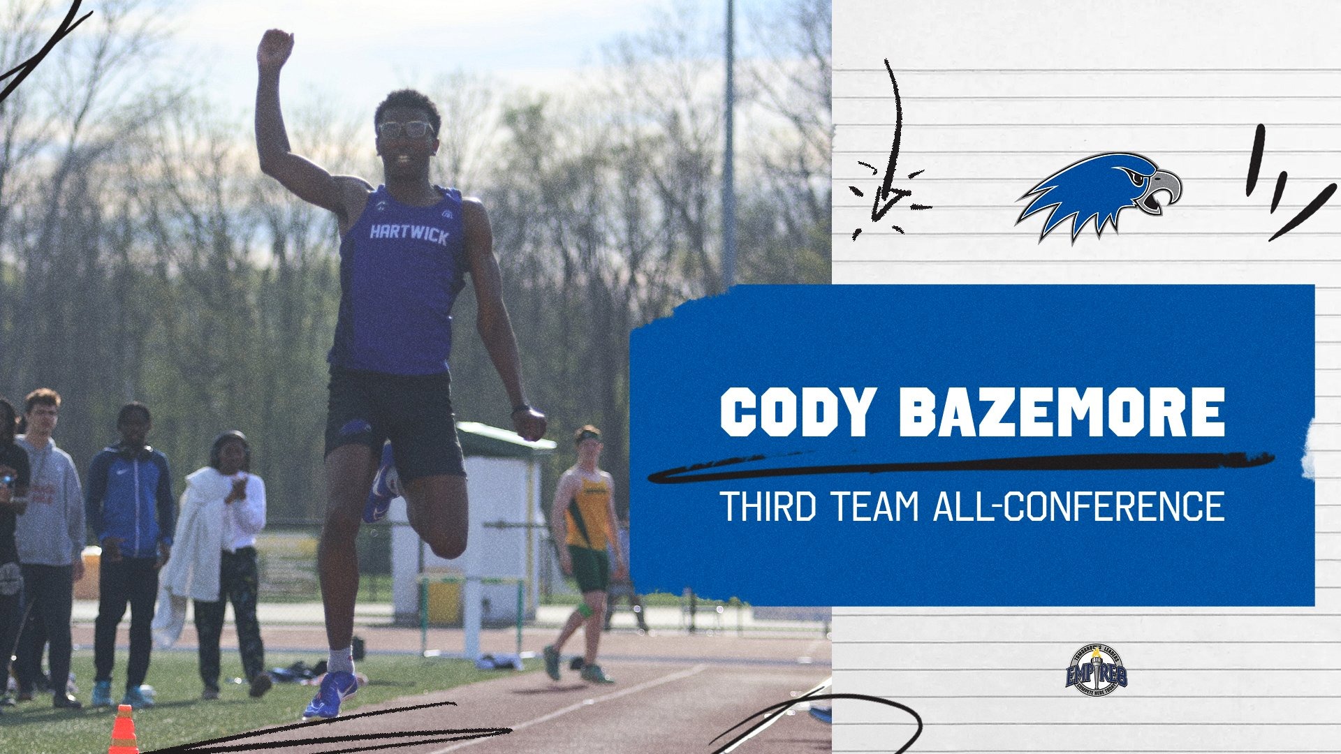 Cody Bazemore Third Team All-Conference Graphic