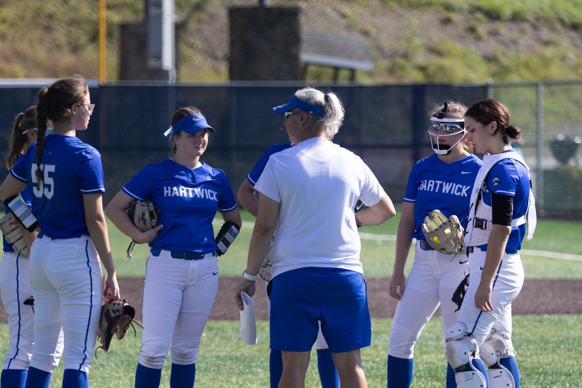 Softball team photo w head coach