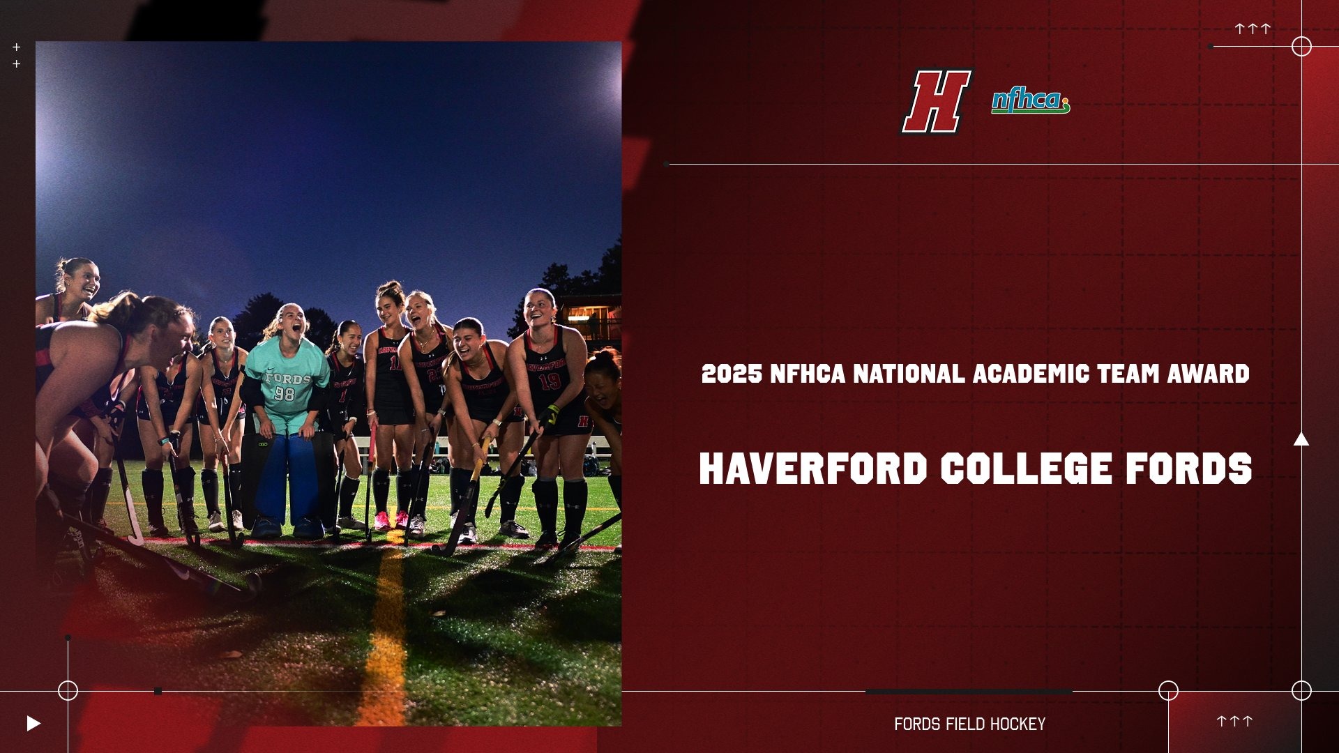 NFHCA Academic Team Award Haverford