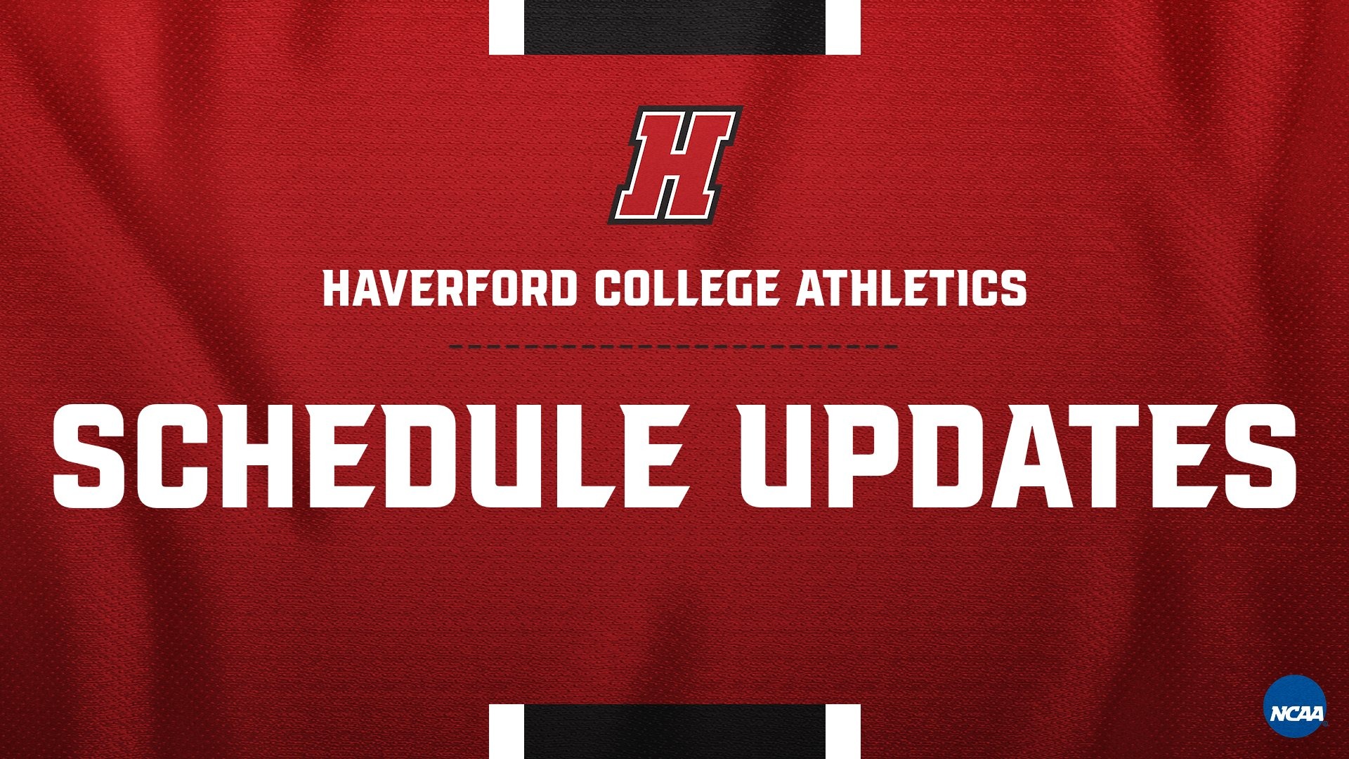 Schedule Updates in white text on red background