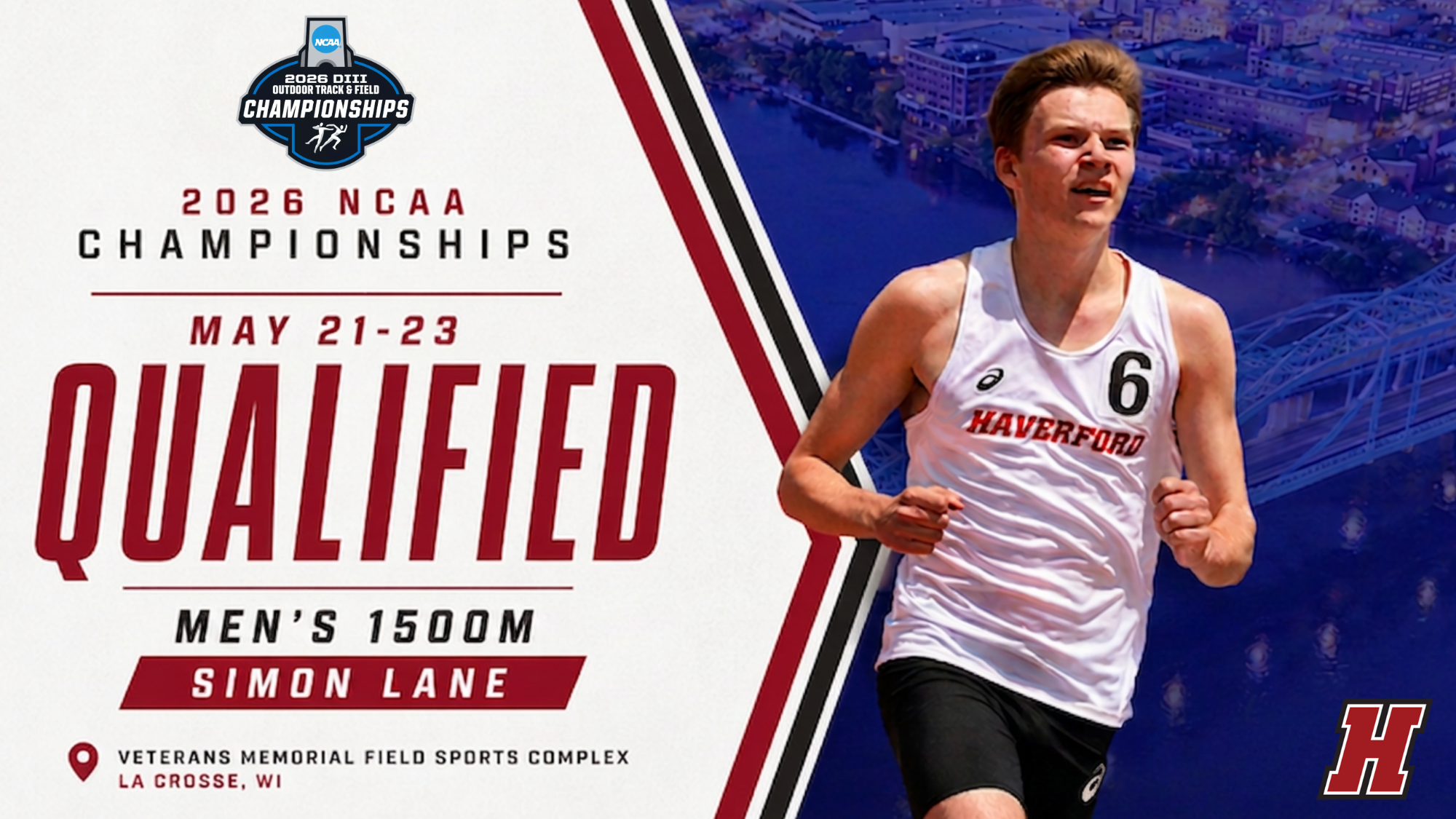 Simon Lane qualifies for 1,500m