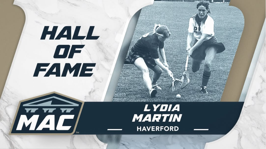 Lydia Martin graphic for induction into the MAC Hall of Fame