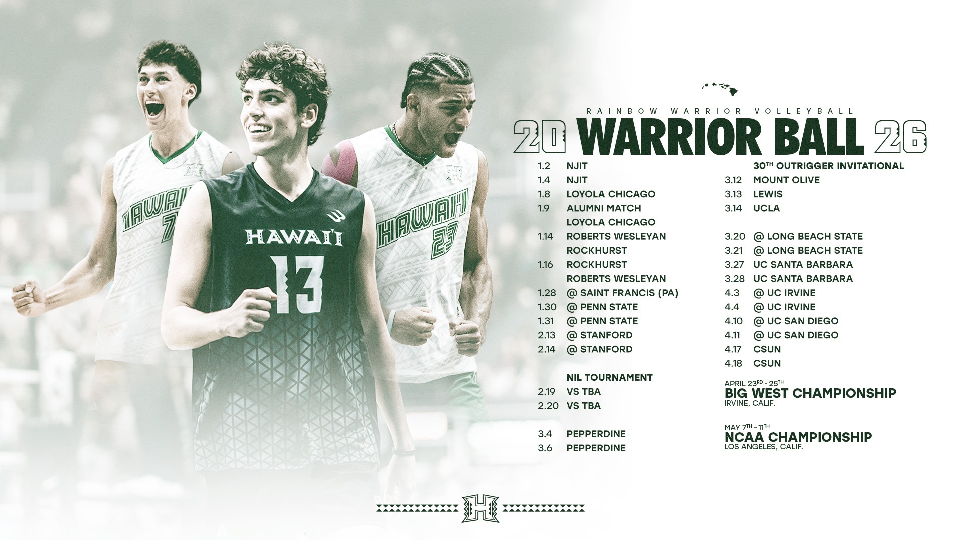 2026 Men's Volleyball Schedule