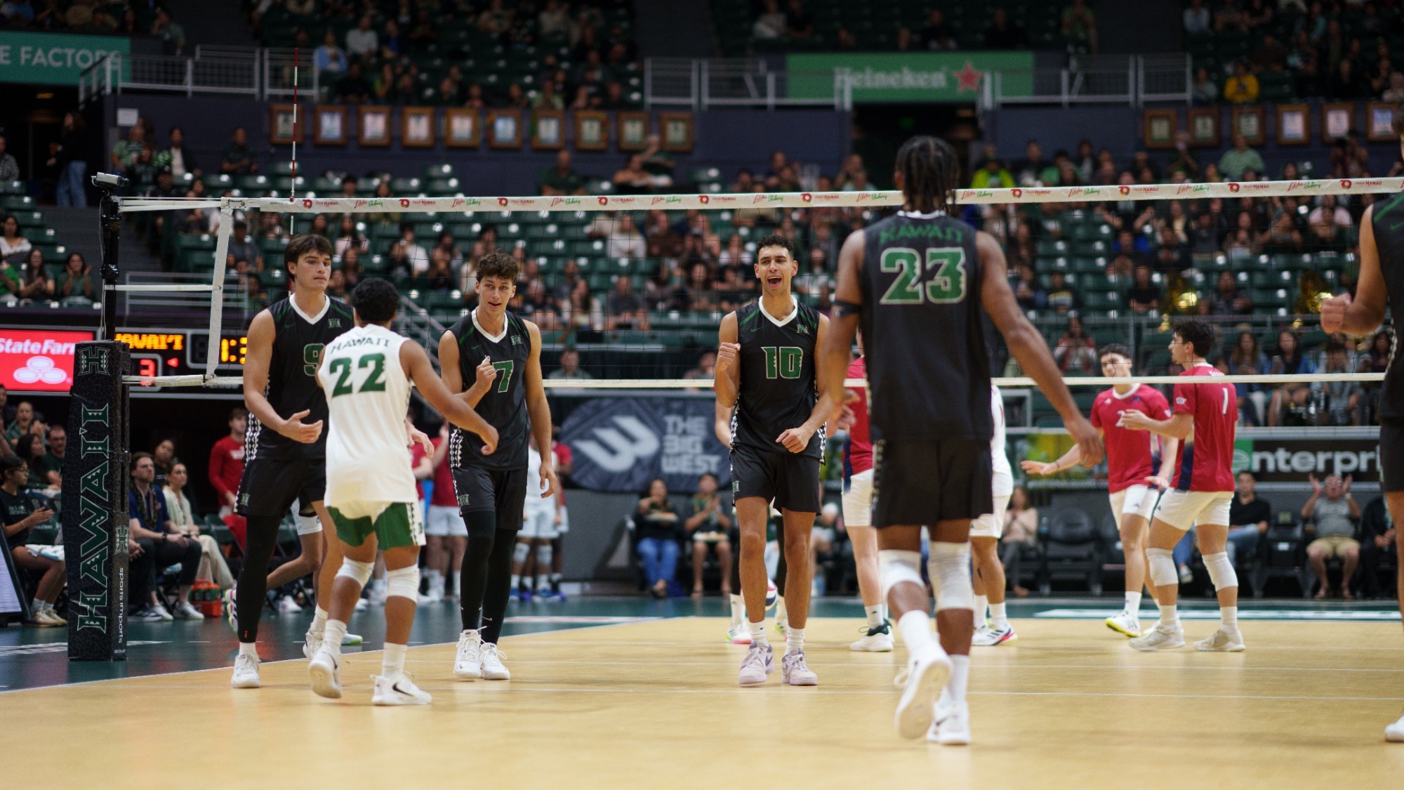 Kristian Titriyski celebrates vs. NJIT