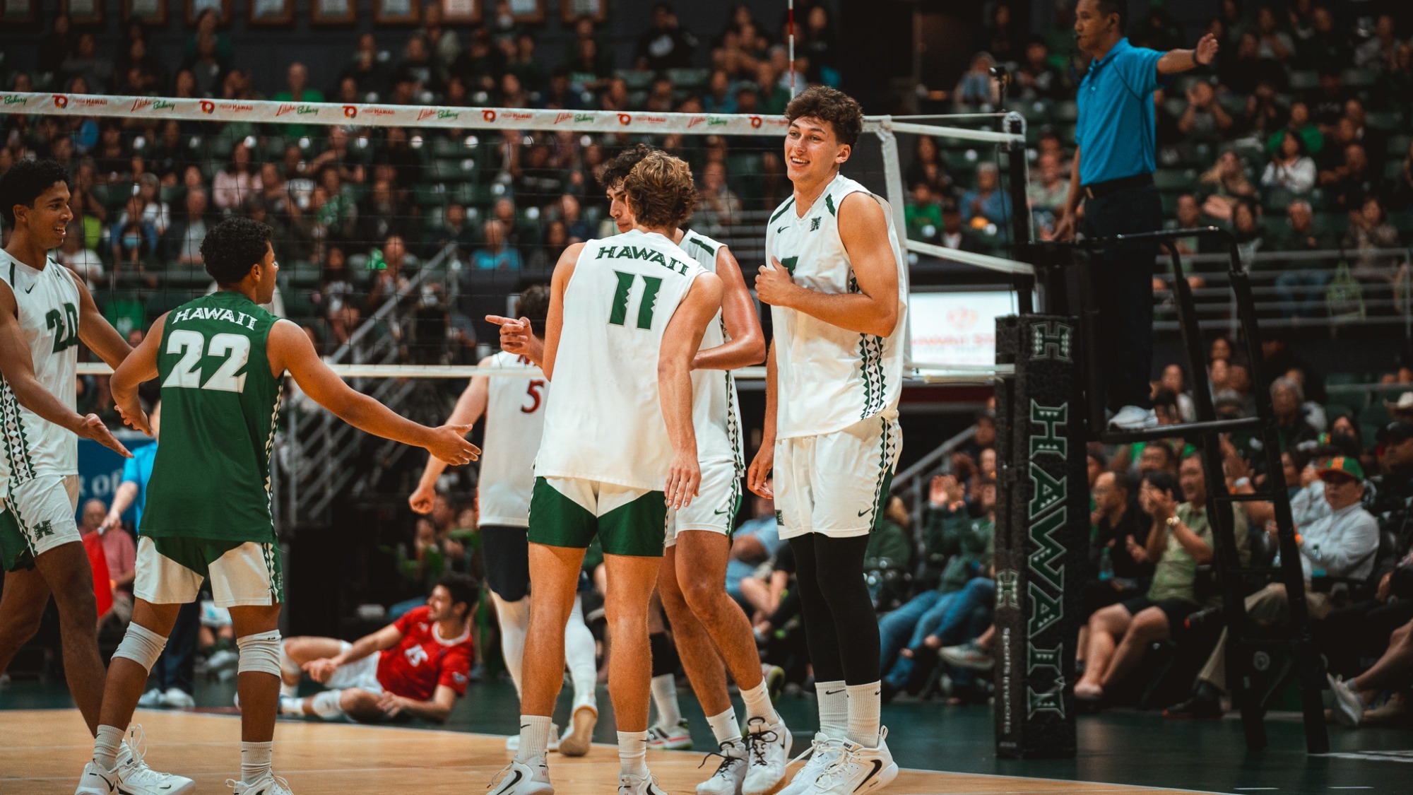 Adrien Roure reacts vs. NJIT