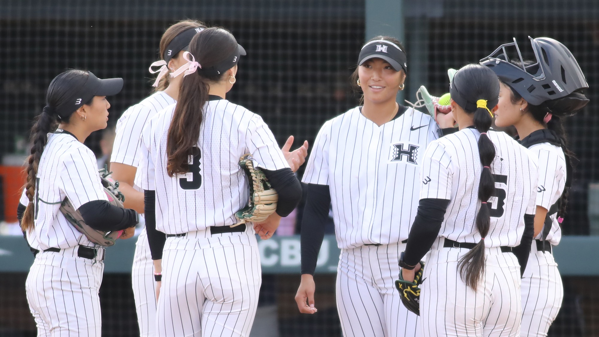 Infield huddle vs. CBU