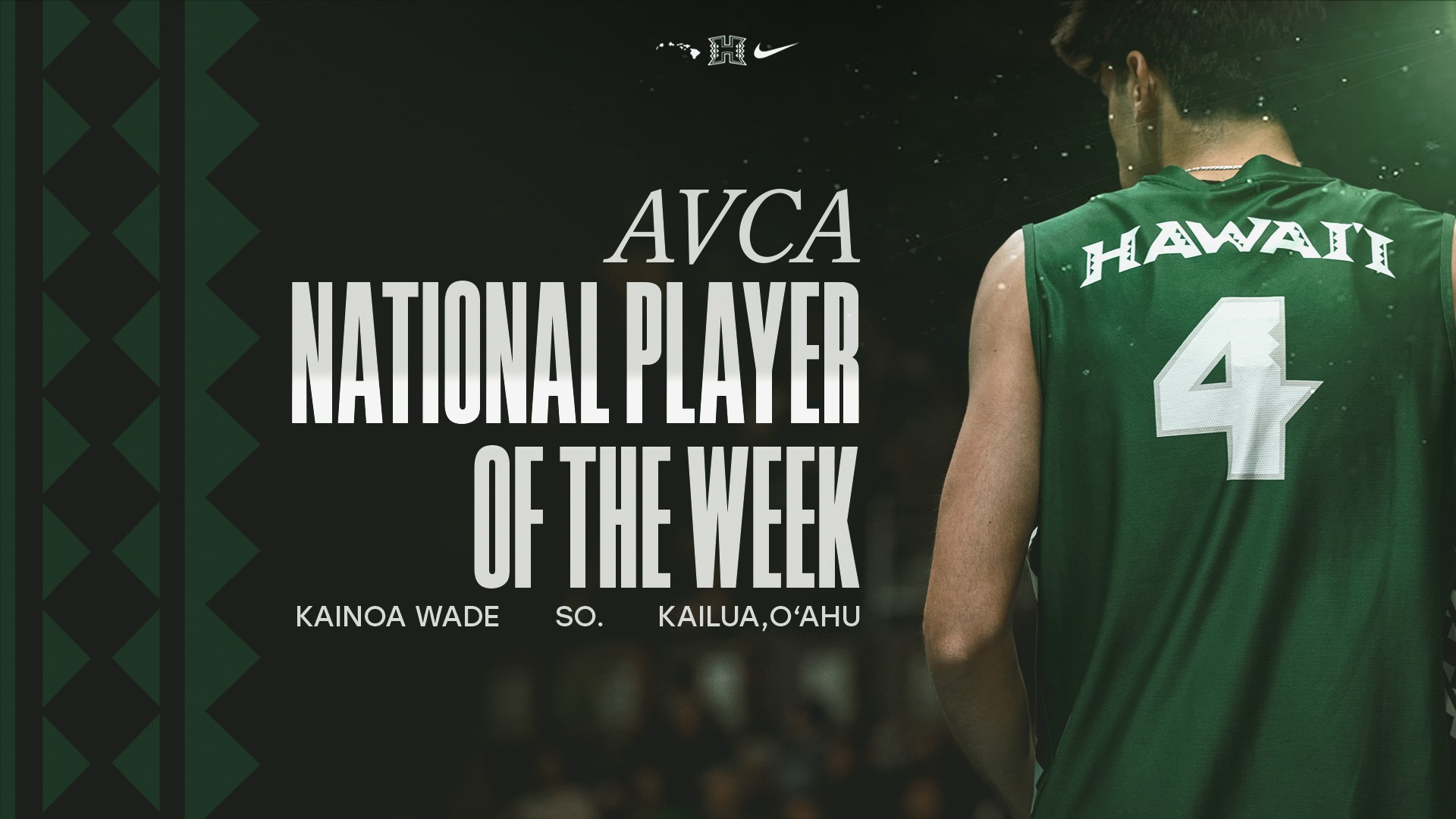 Kainoa Wade AVCA Player of the Week