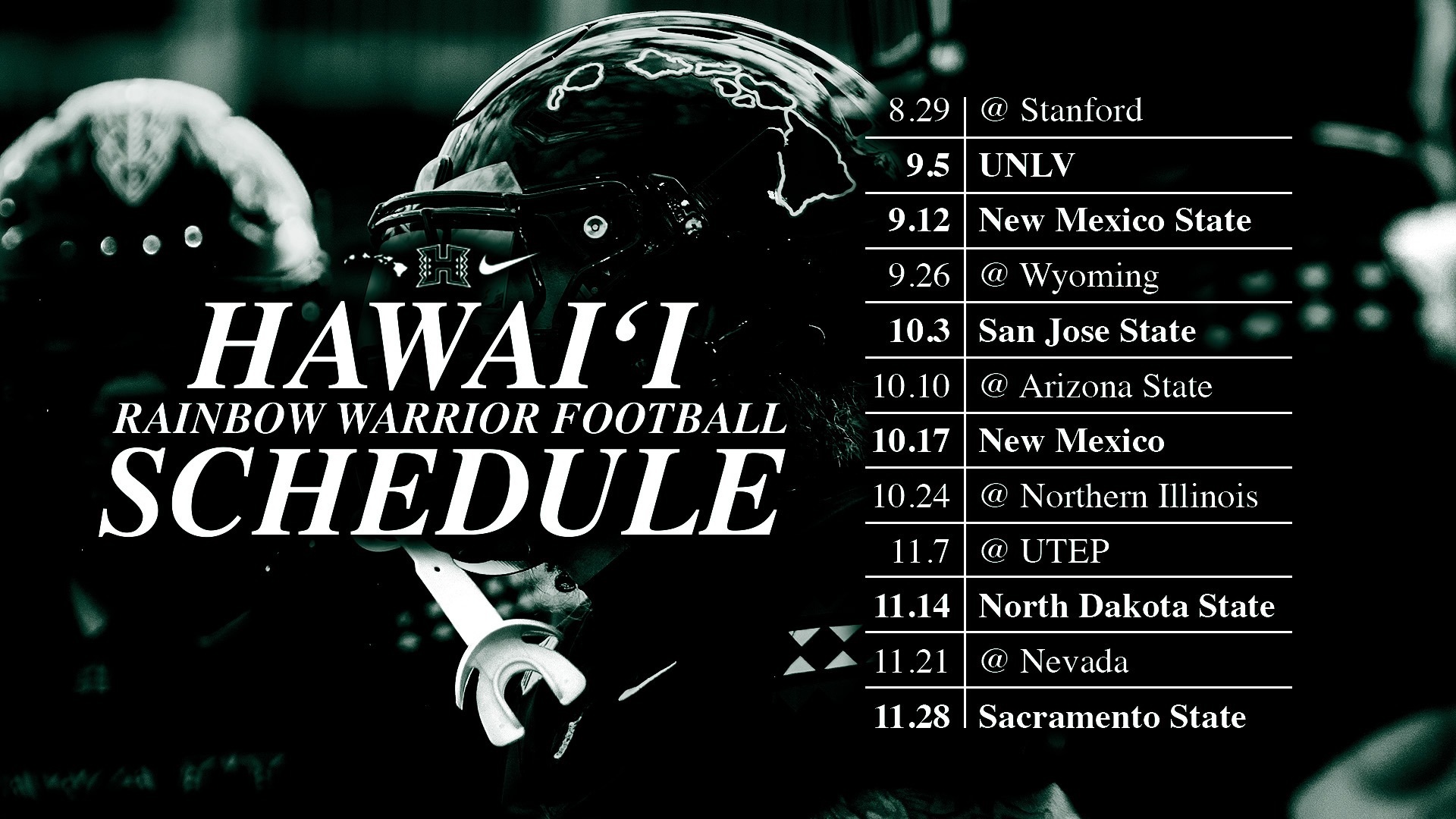 2026 Hawai‘i Football Schedule Announced