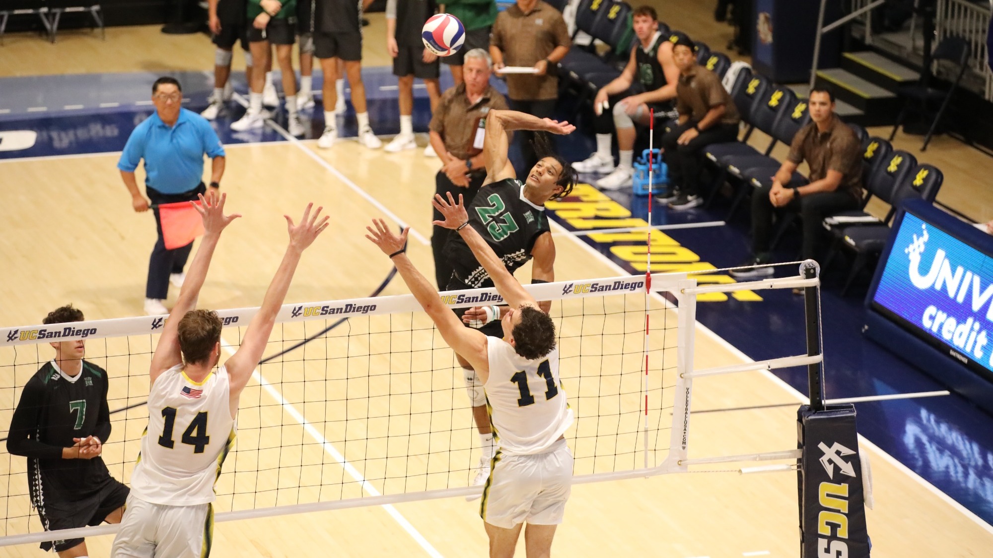 Louis Sakanoko kill vs. UC San Diego