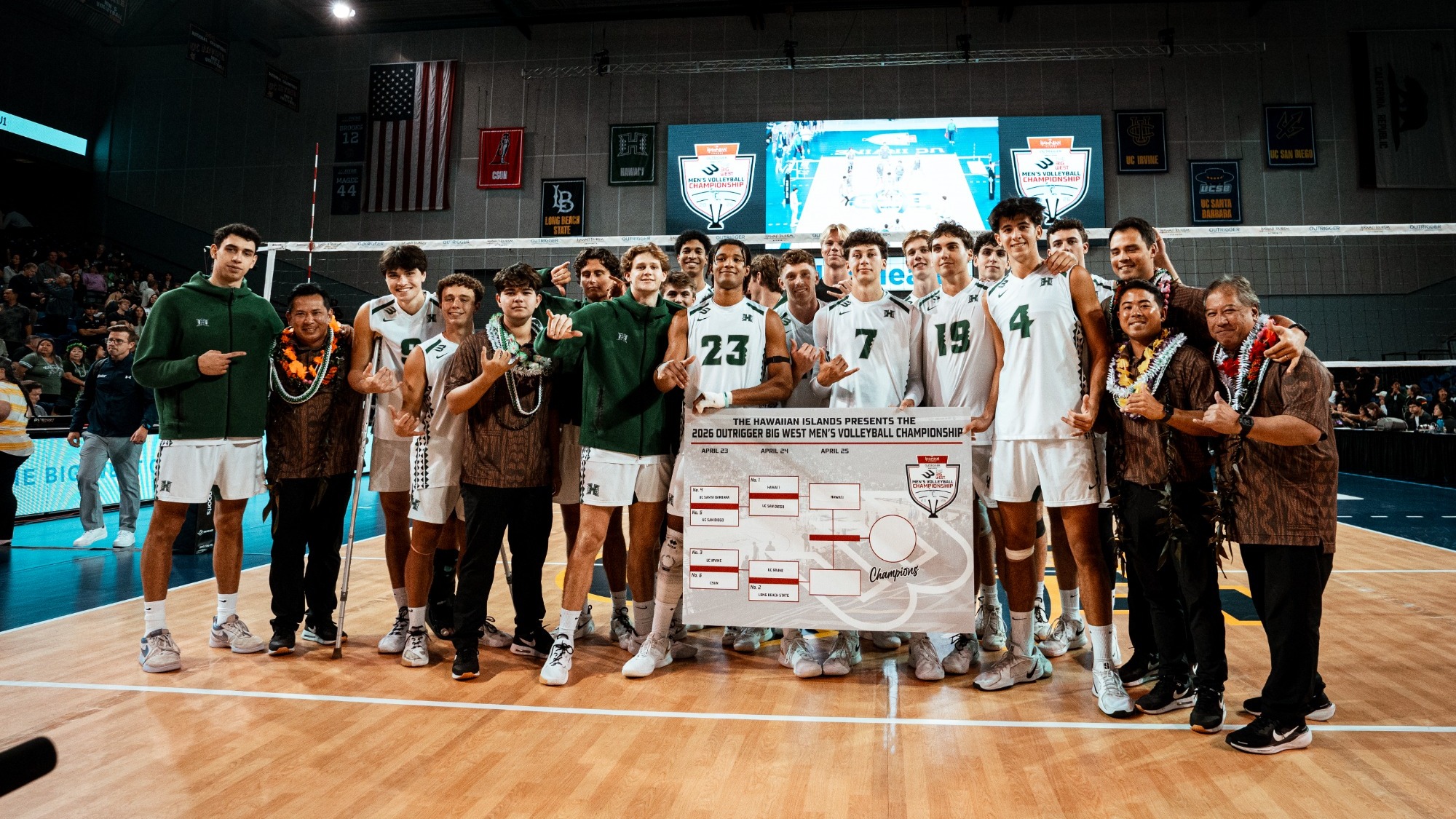 Men's Volleyball Team Photo - Big West Semis
