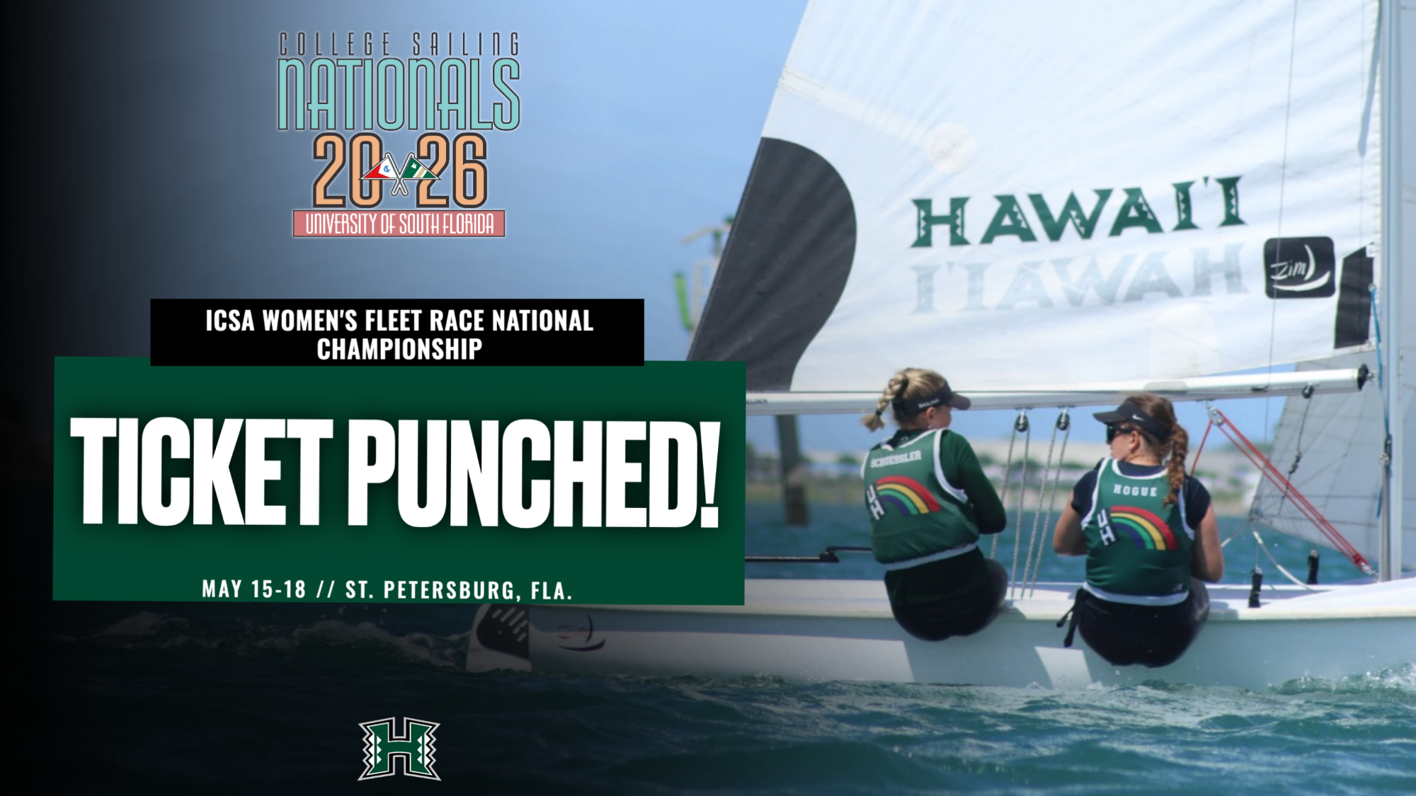 Wahine Fleet Race Nationals 2026 Ticket Punched