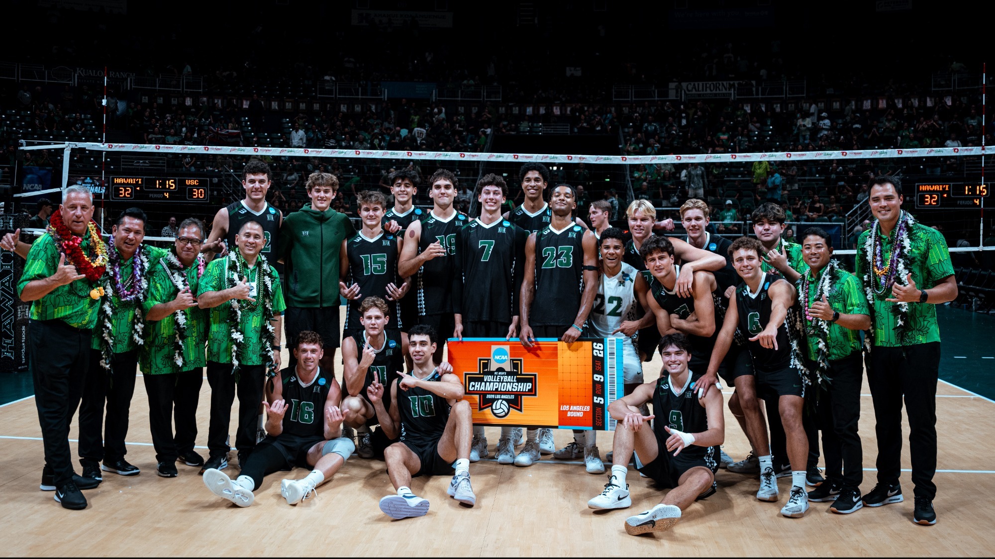 MVB team postgame vs. USC