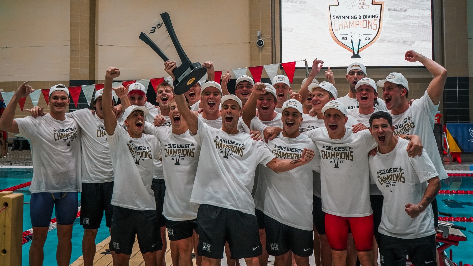 Men's Swimming & Diving 2026 Championships Celebration