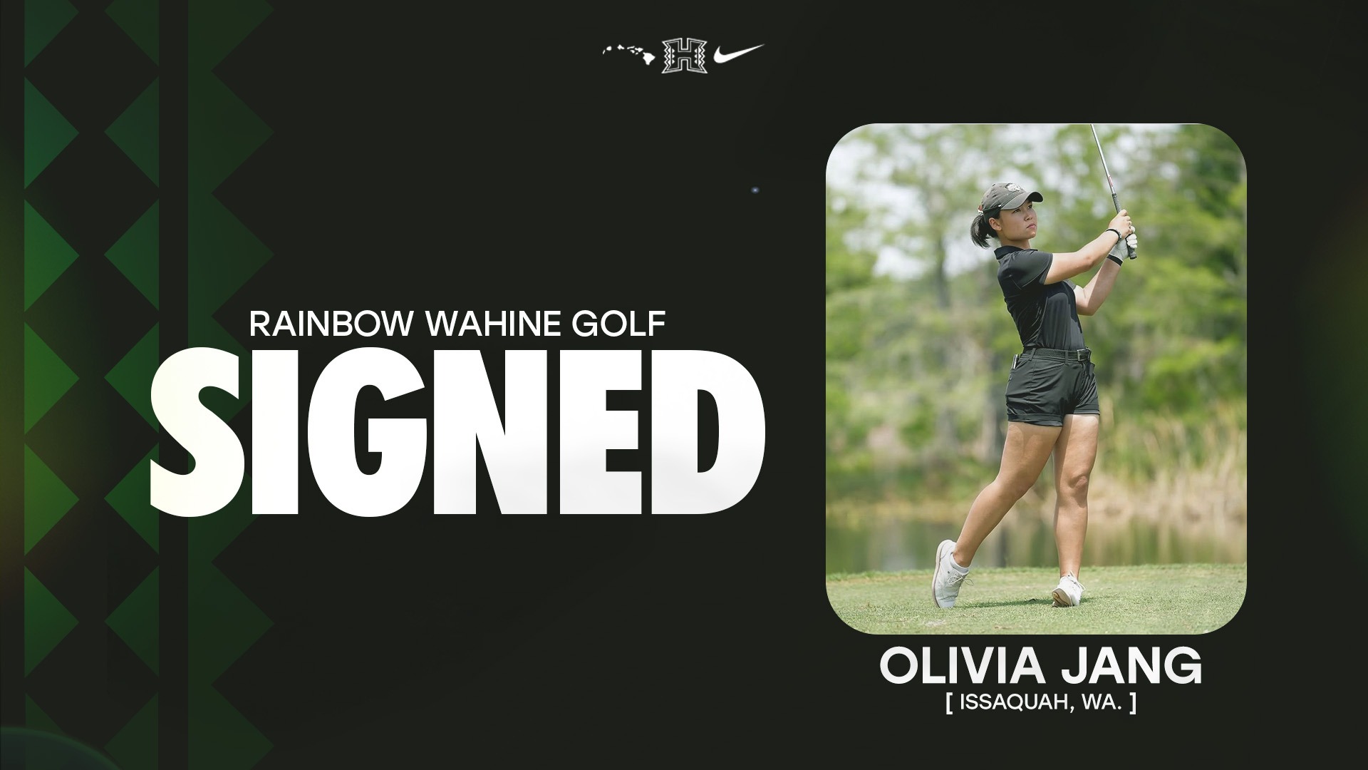 Olivia Jang signs
