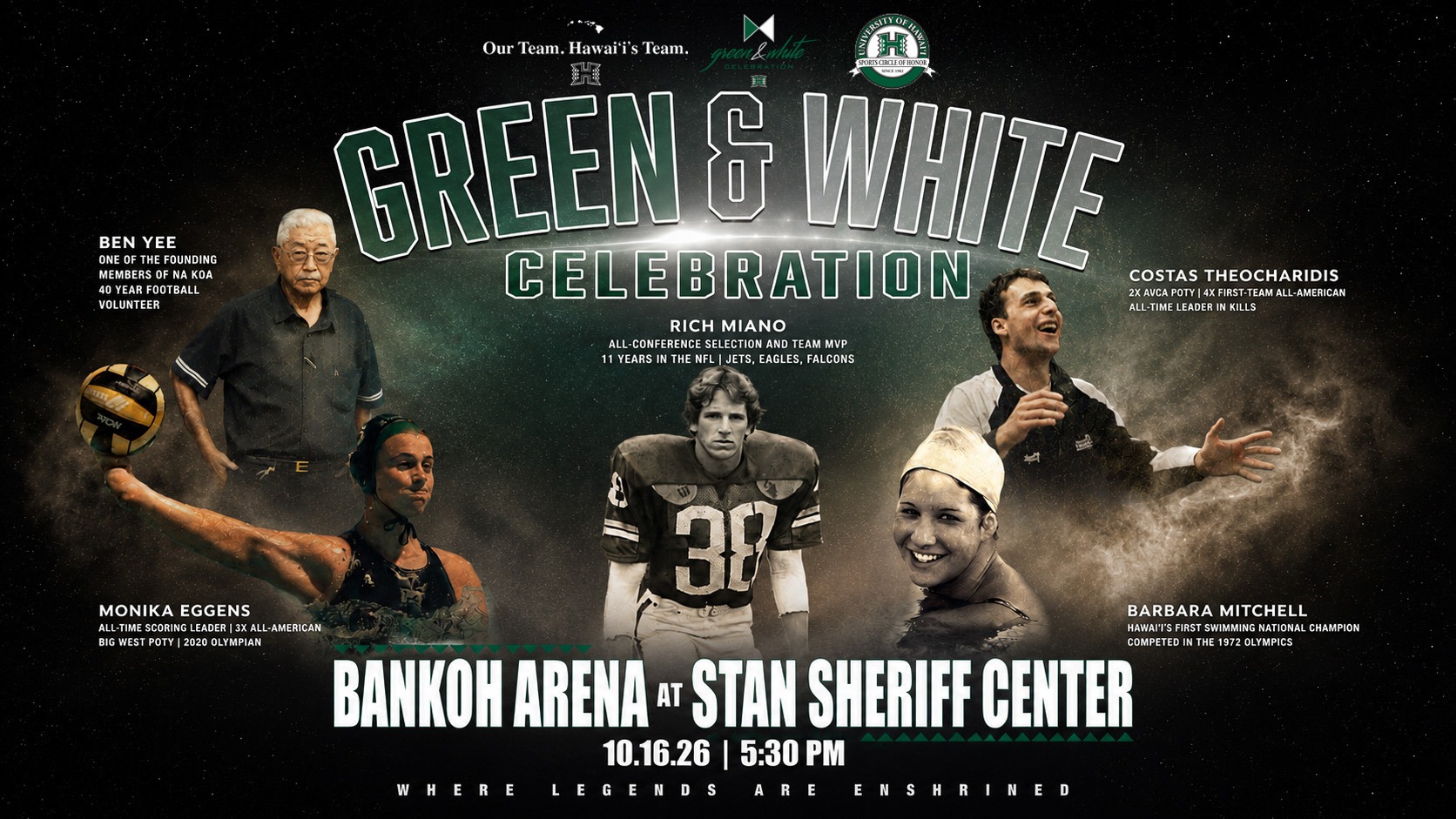 Green and White Celebration Flyer