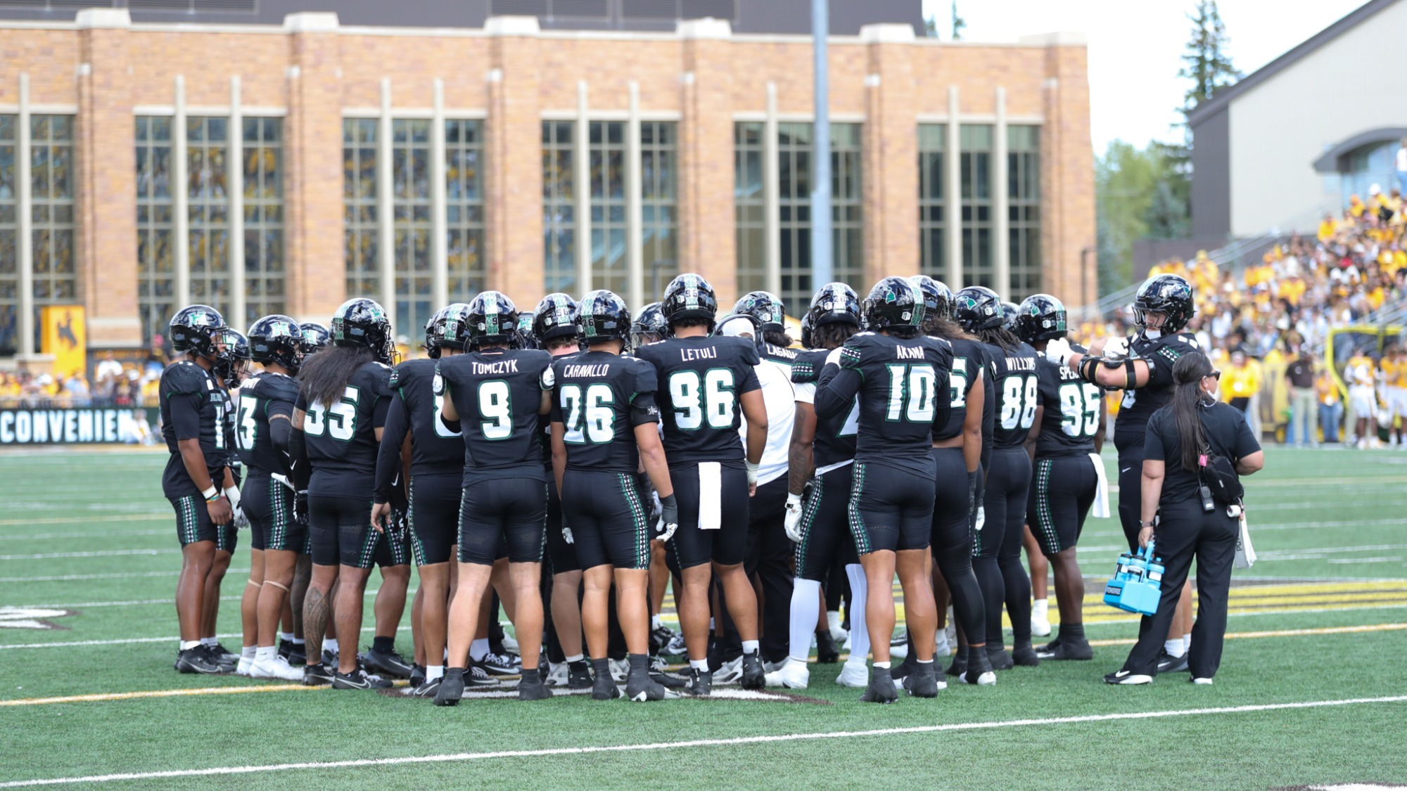 Football Team Huddle