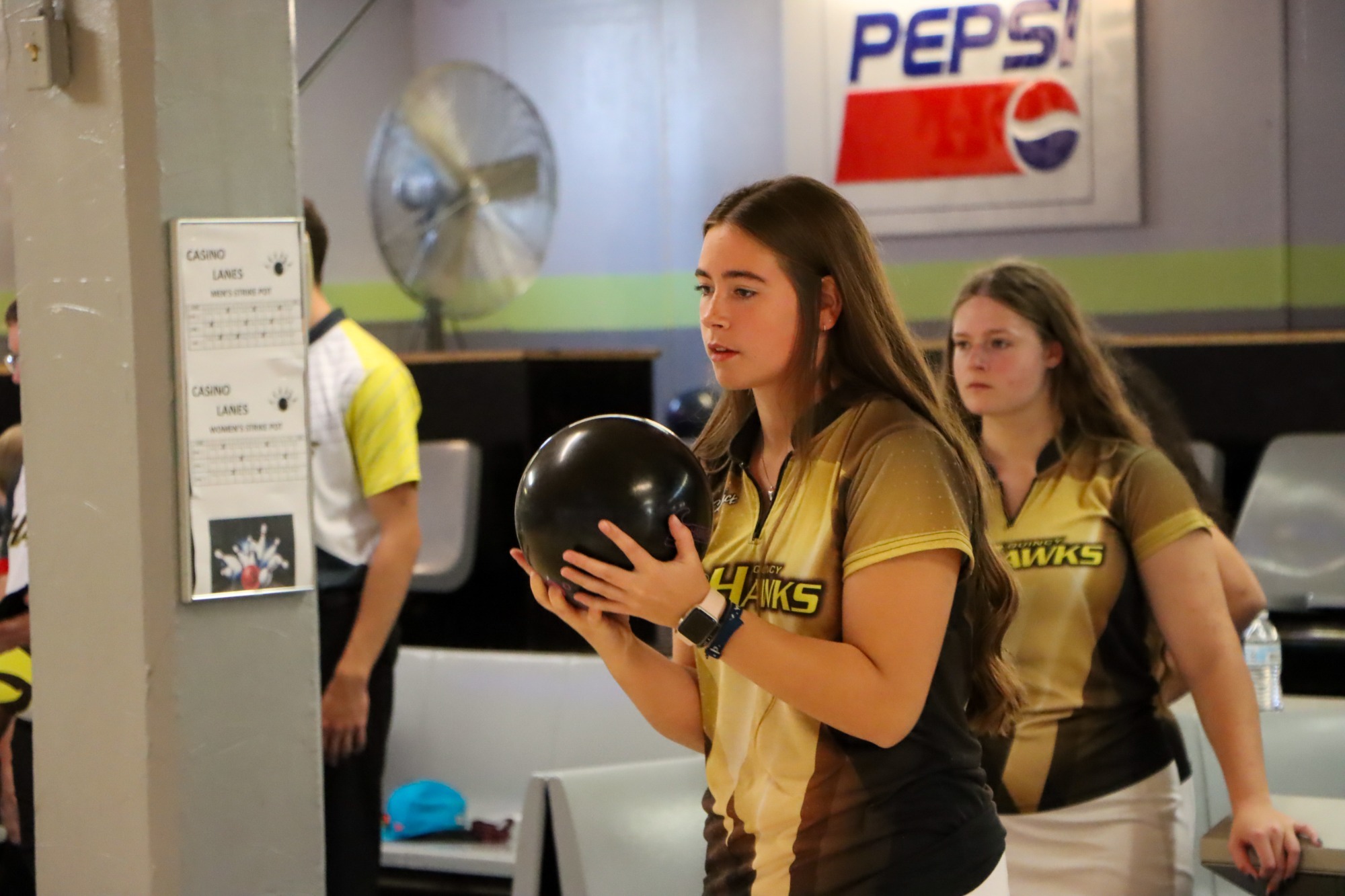 Quincy Bowler takes deep breath before bowling.