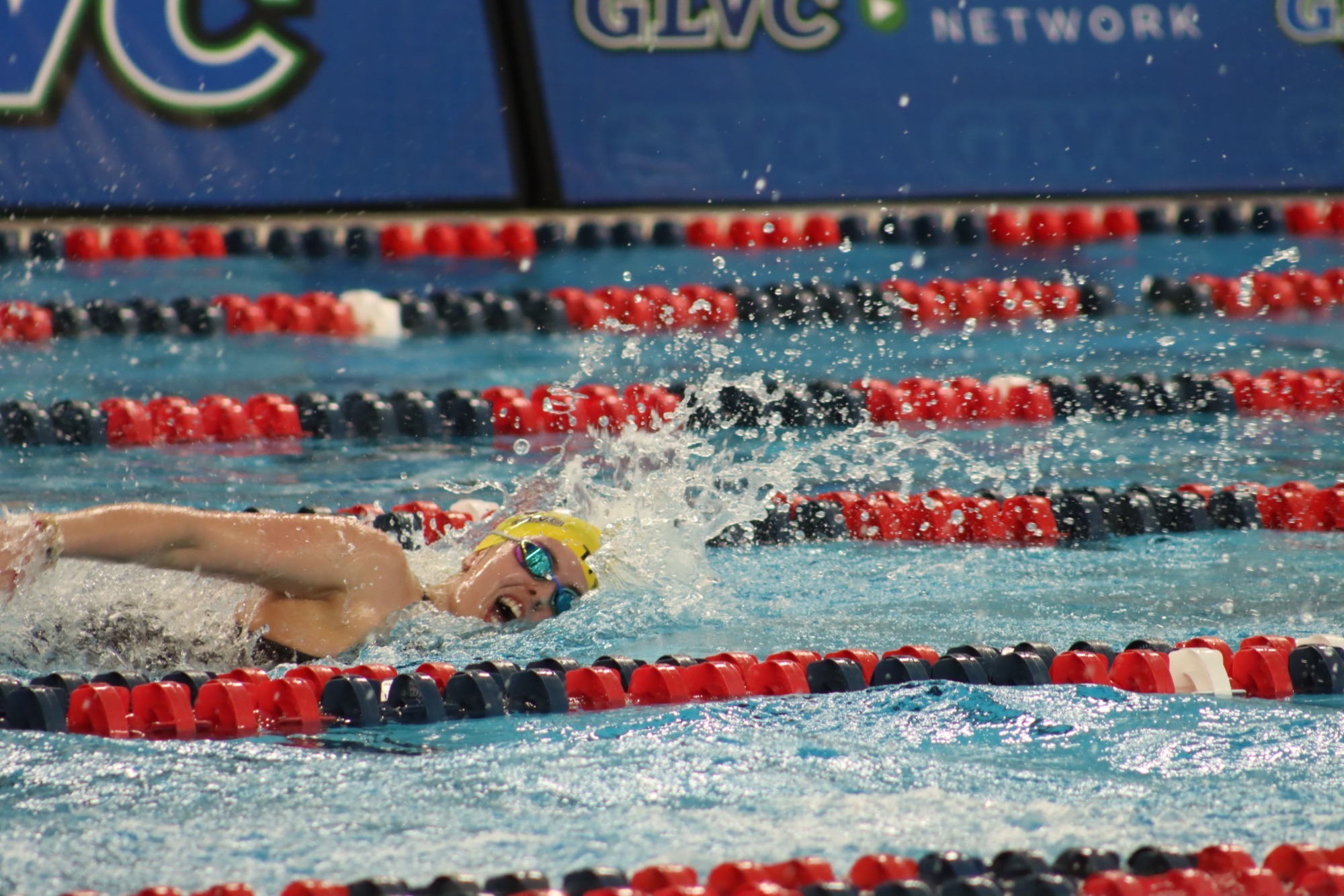 Sparrow competes in the freestyle