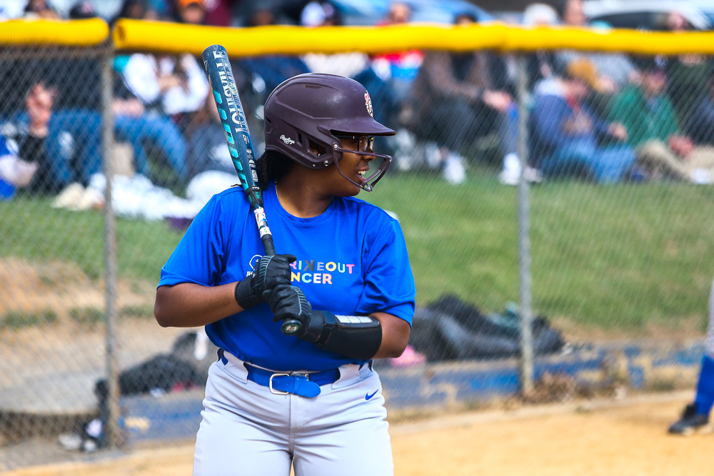 2025 Softball vs Hagerstown CC - Strikeout for Cancer