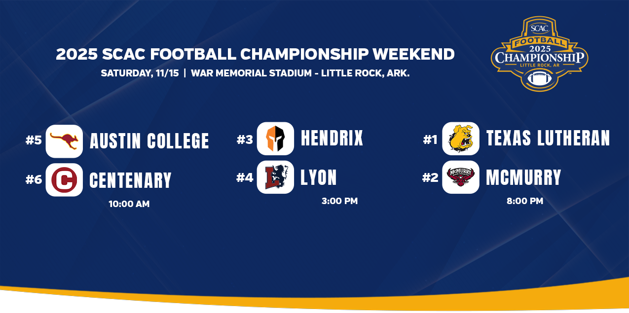 2025 SCAC Football championship weekend
