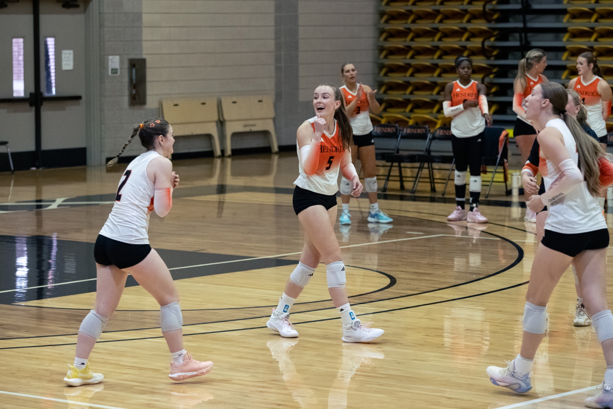 orange and black scrimmage