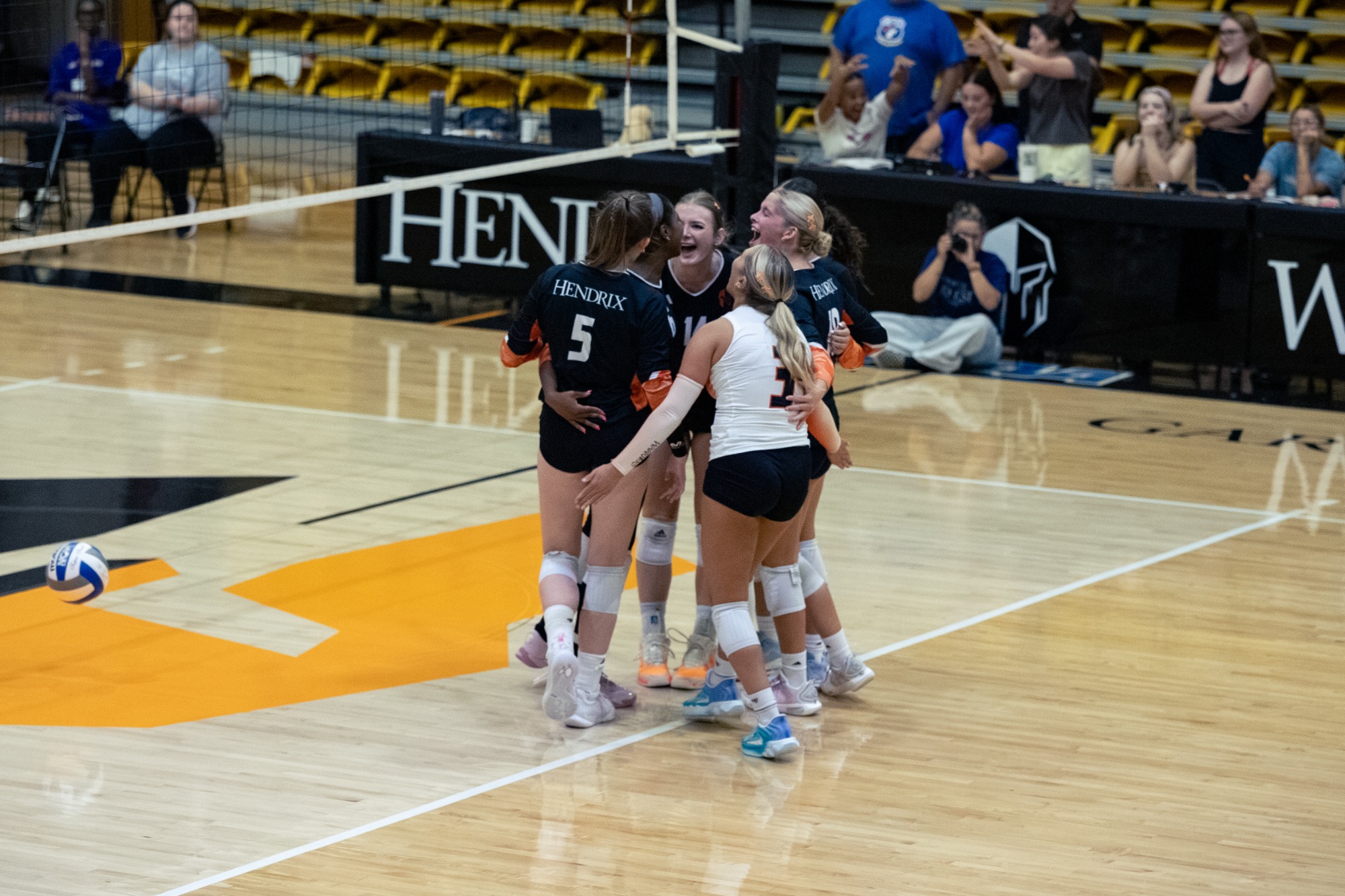 orange and black scrimmage