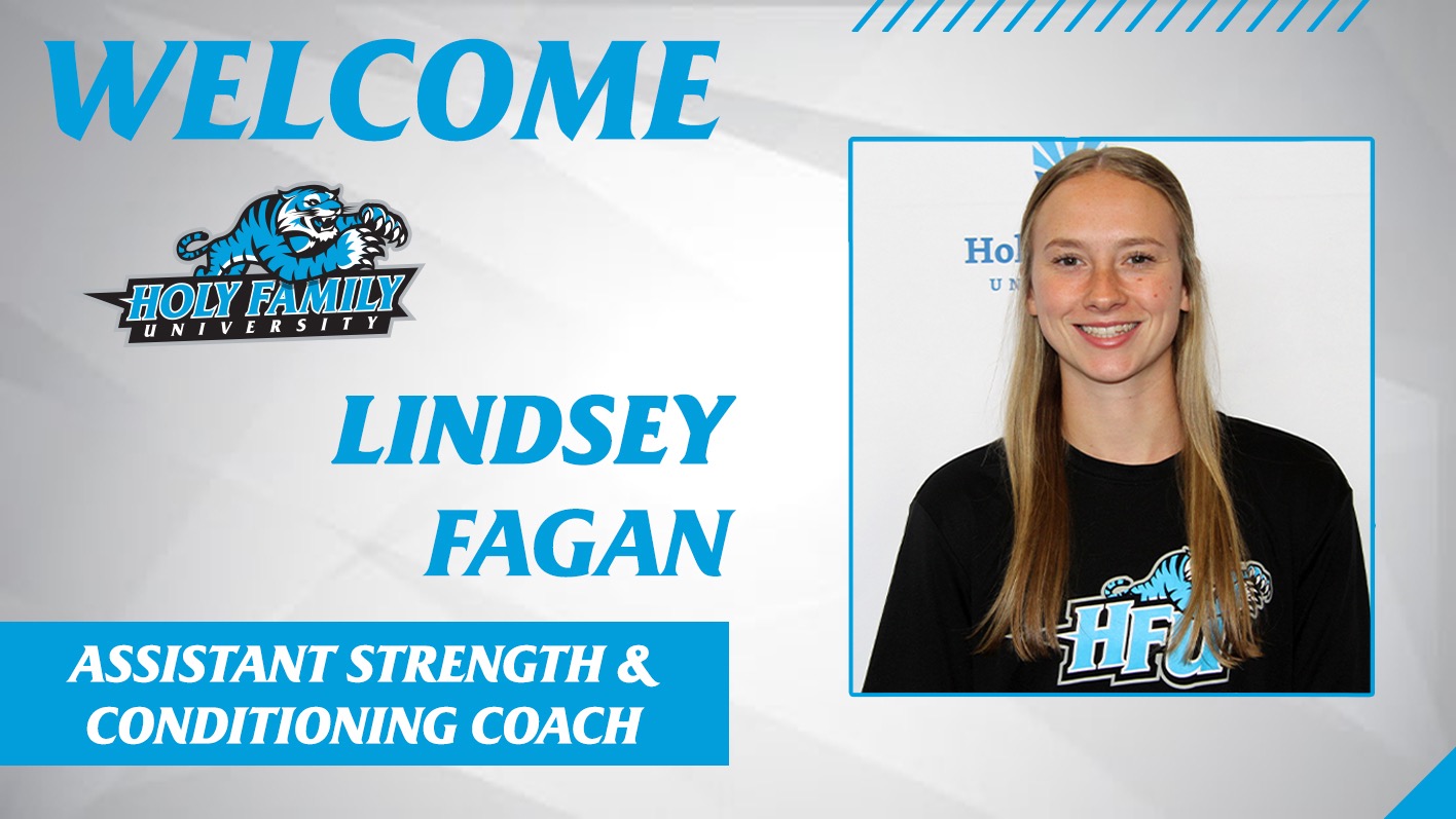 A graphic for the hiring of Lindsey Fagan as assistant strength & conditioning coach