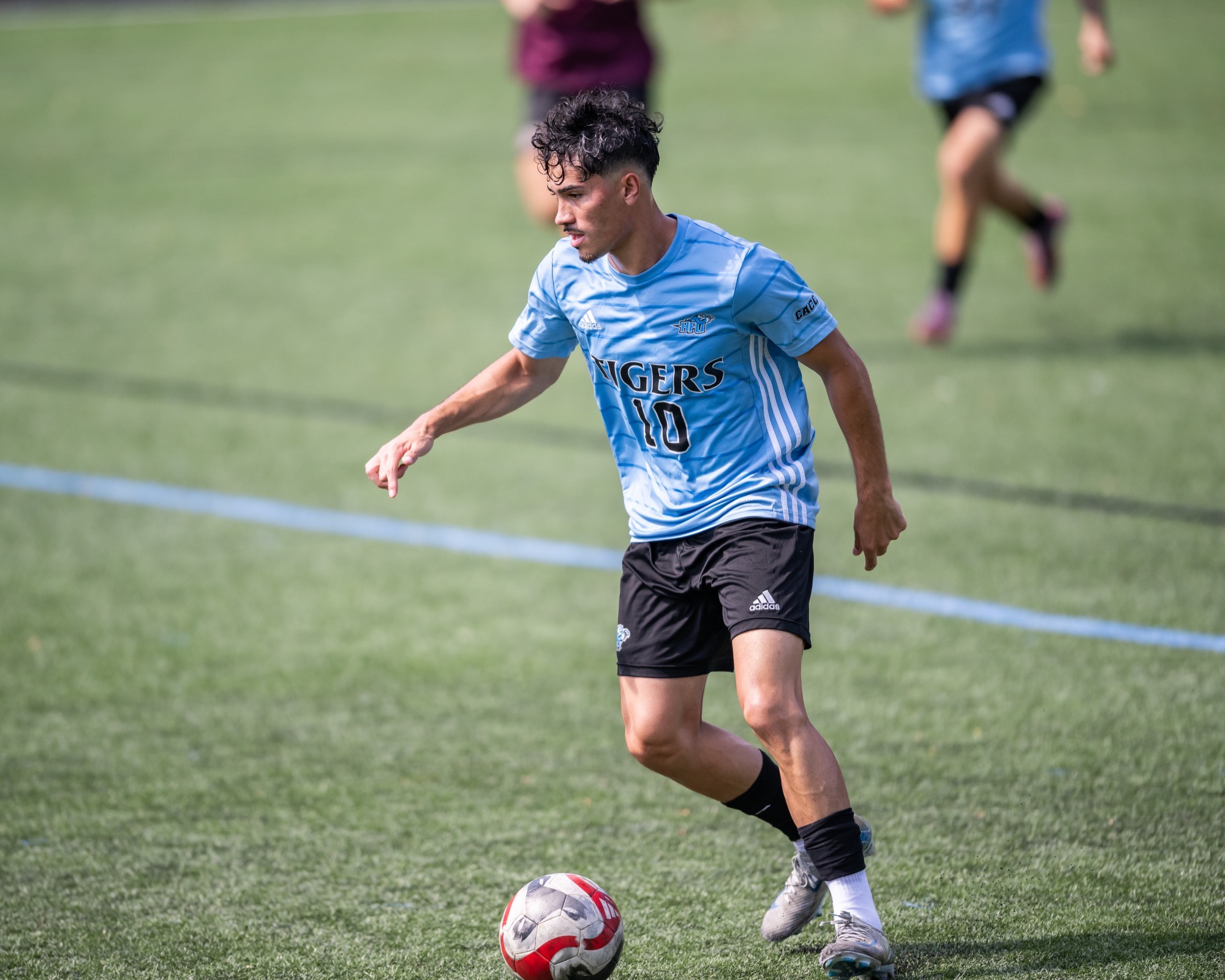Luiz Recchimuzzi dribles, the ball by his foot