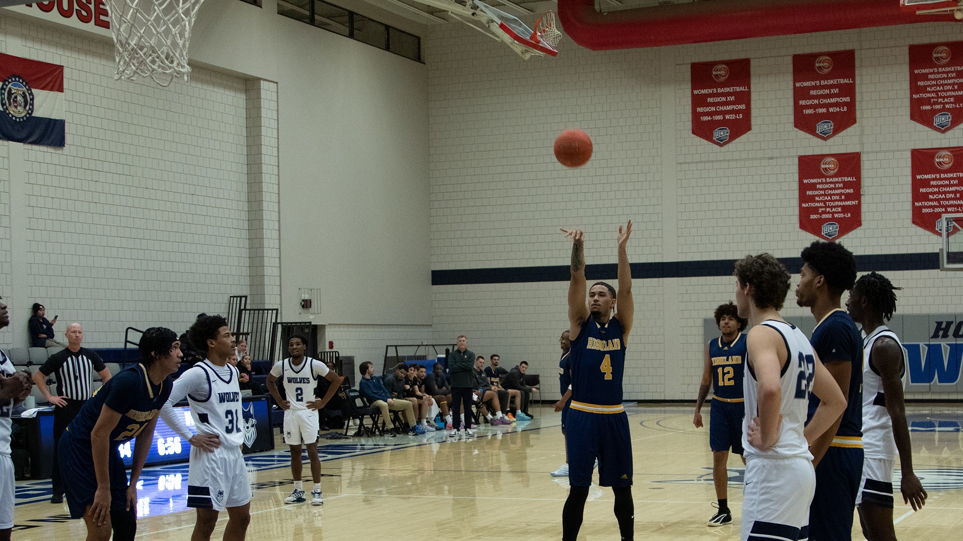 Tavian Tate knocking down one of his 12 free throw attempts against Metropolitan Community College-Kansas City