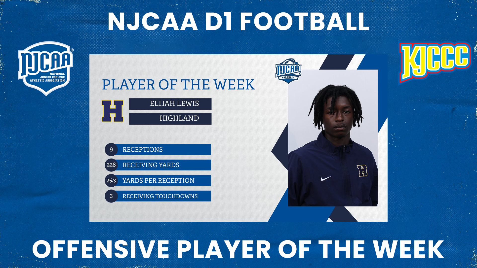 NJCAA D1 Football Eli Lewis