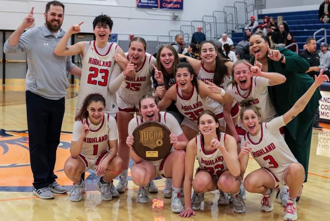 Women’s Basketball Team after Region 4 Championship