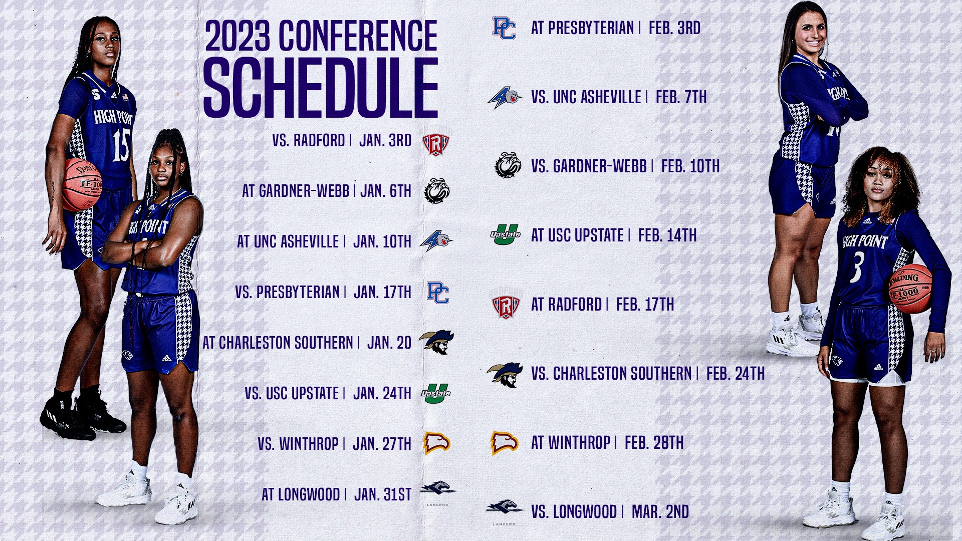 Big South Announces Women's Conference Schedule for the 202324