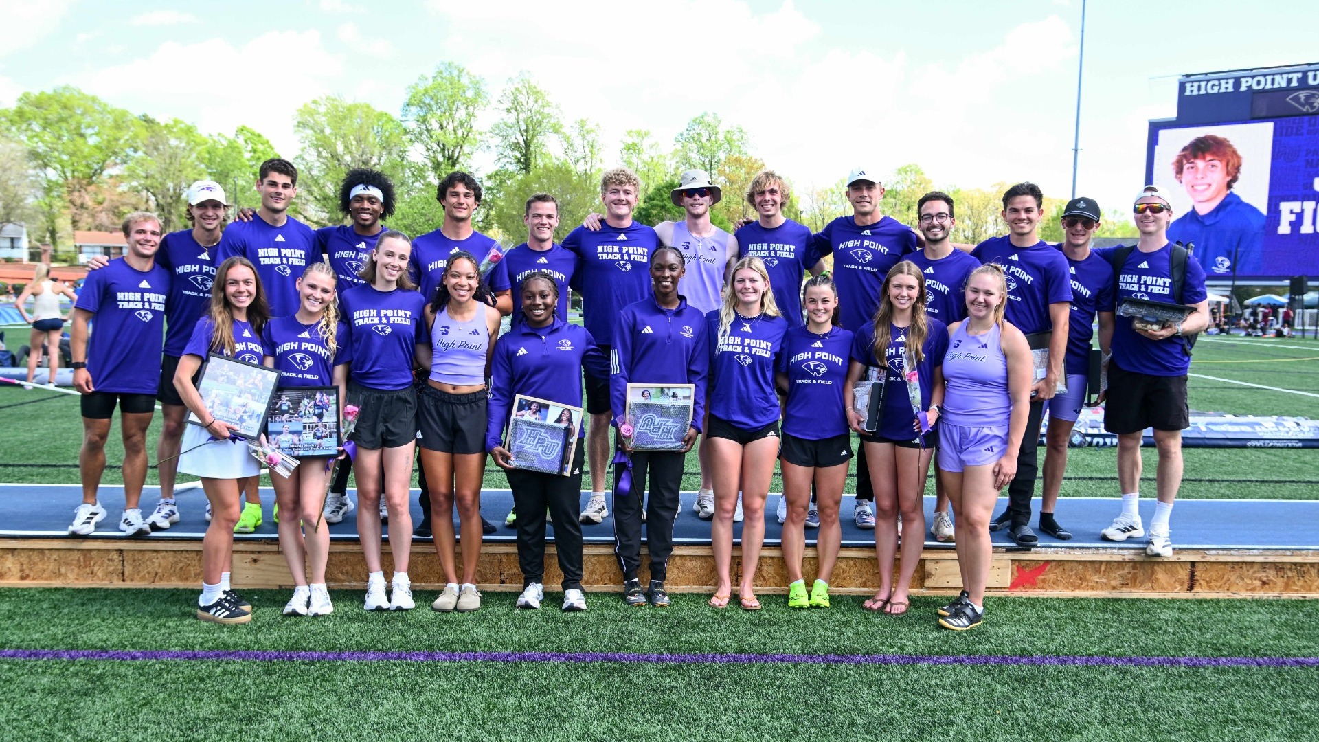 Teams participate in the 2026 VertKlasse Meeting track and field event at Vert Stadium on Friday, April 03, 2026 in High Point, North Carolina. Credit - Jeff Sochko/Tim Cowie Photography 