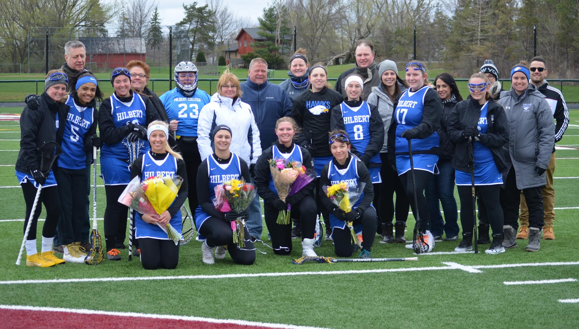 Women's Lacrosse Celebrates Seniors as Rookie Darrow Sets Single Season