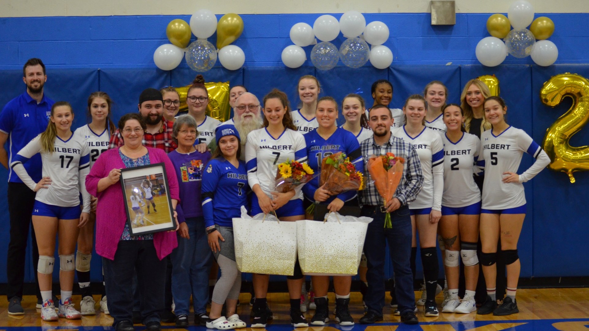 Volleyball Celebrates Senior Day Against PittGreensburg Hilbert
