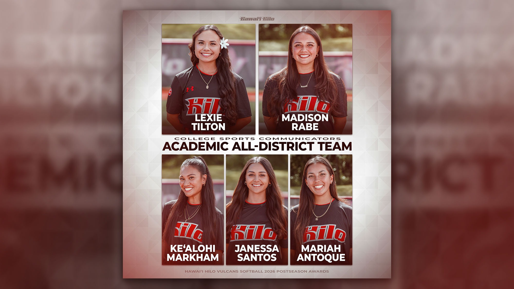 CSC Academic All-District Team