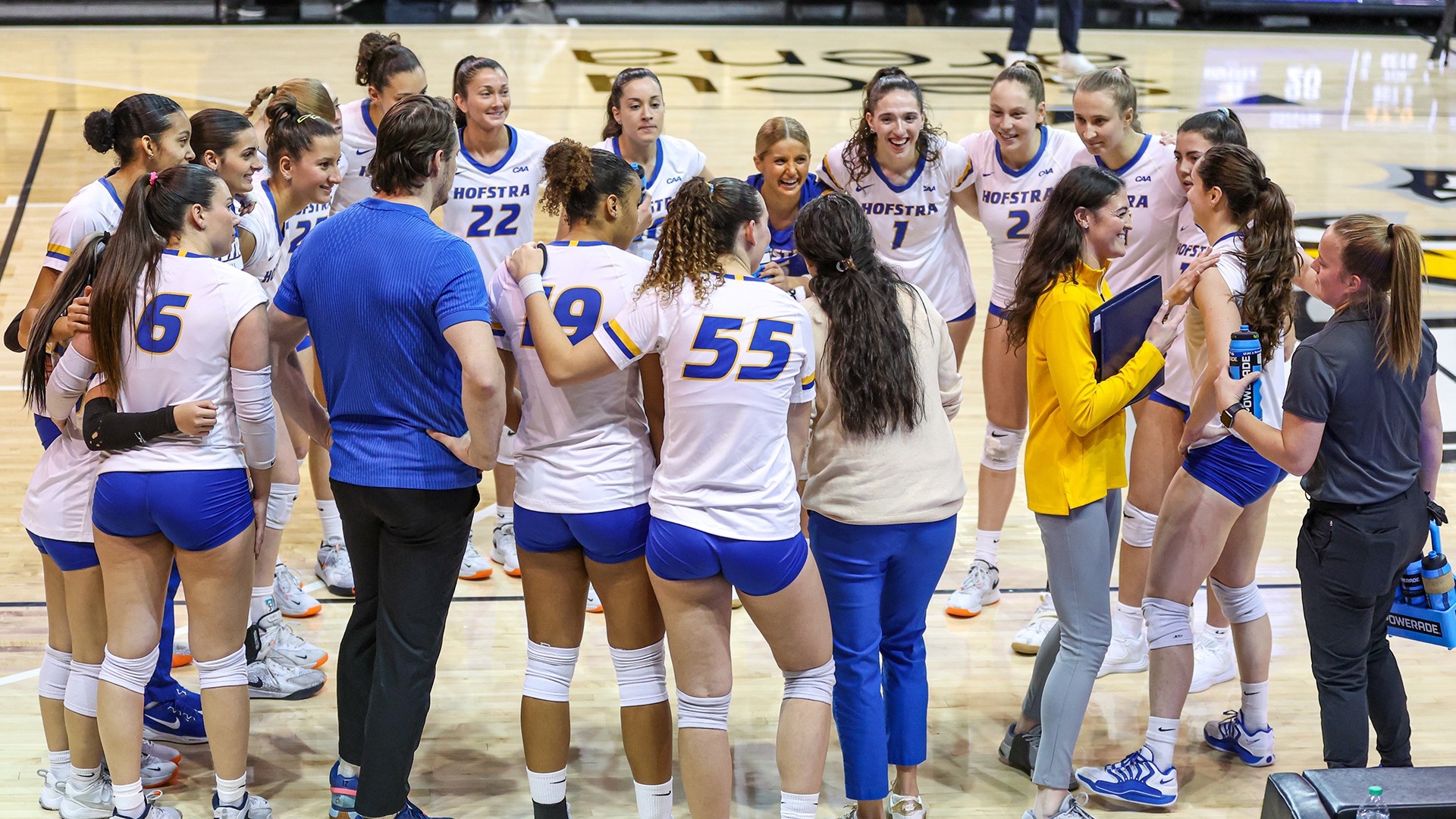 Hofstra Volleyball Huddle