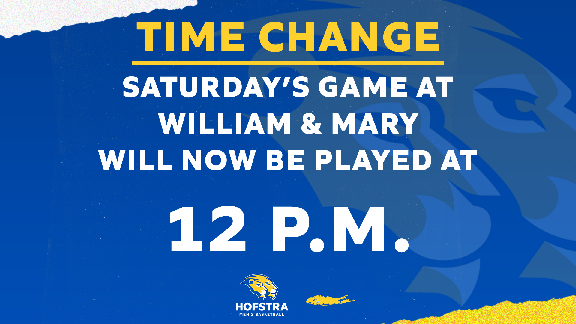 MBB Time Change - William & Mary