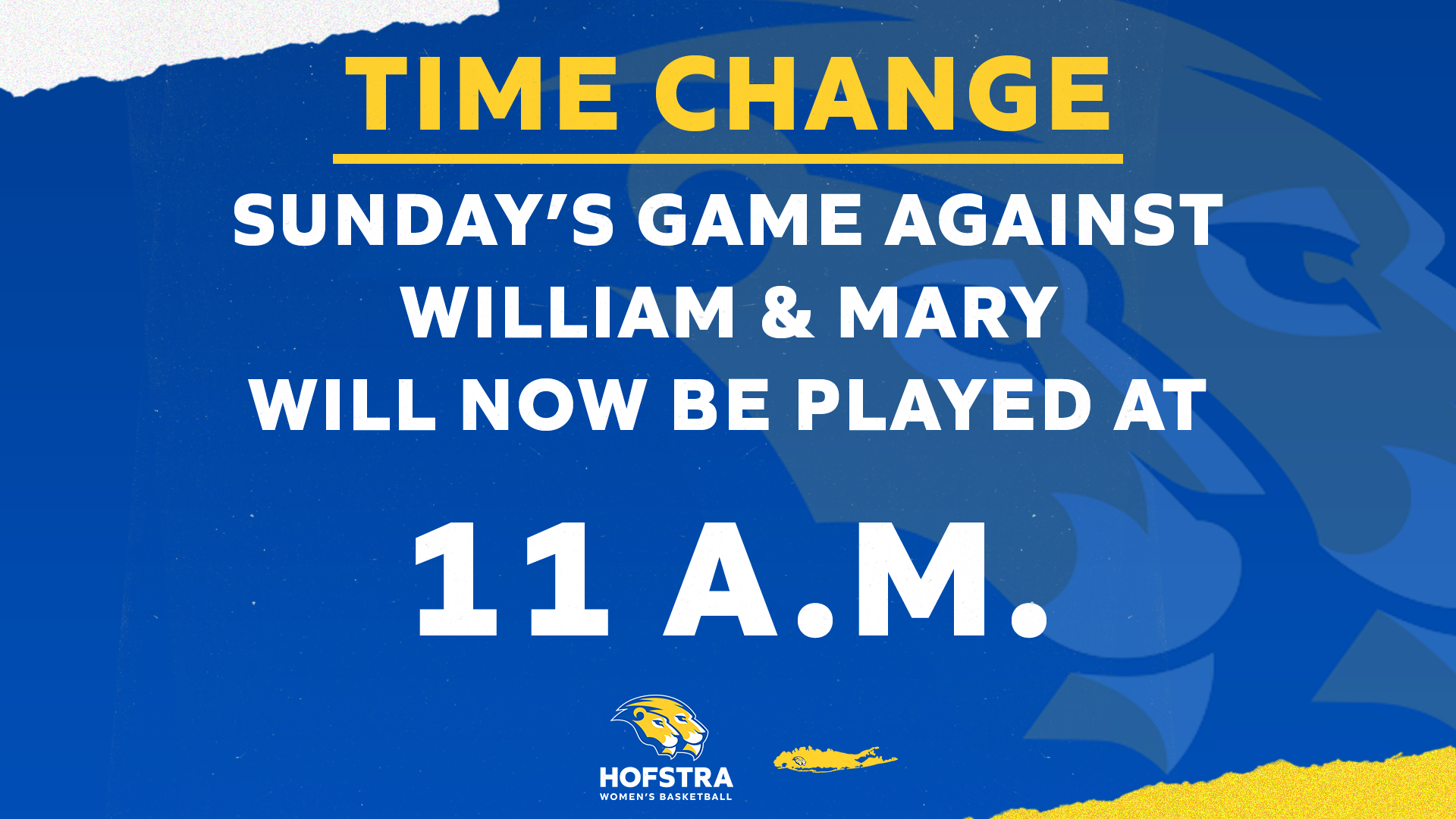 WBB Time Change - William & Mary