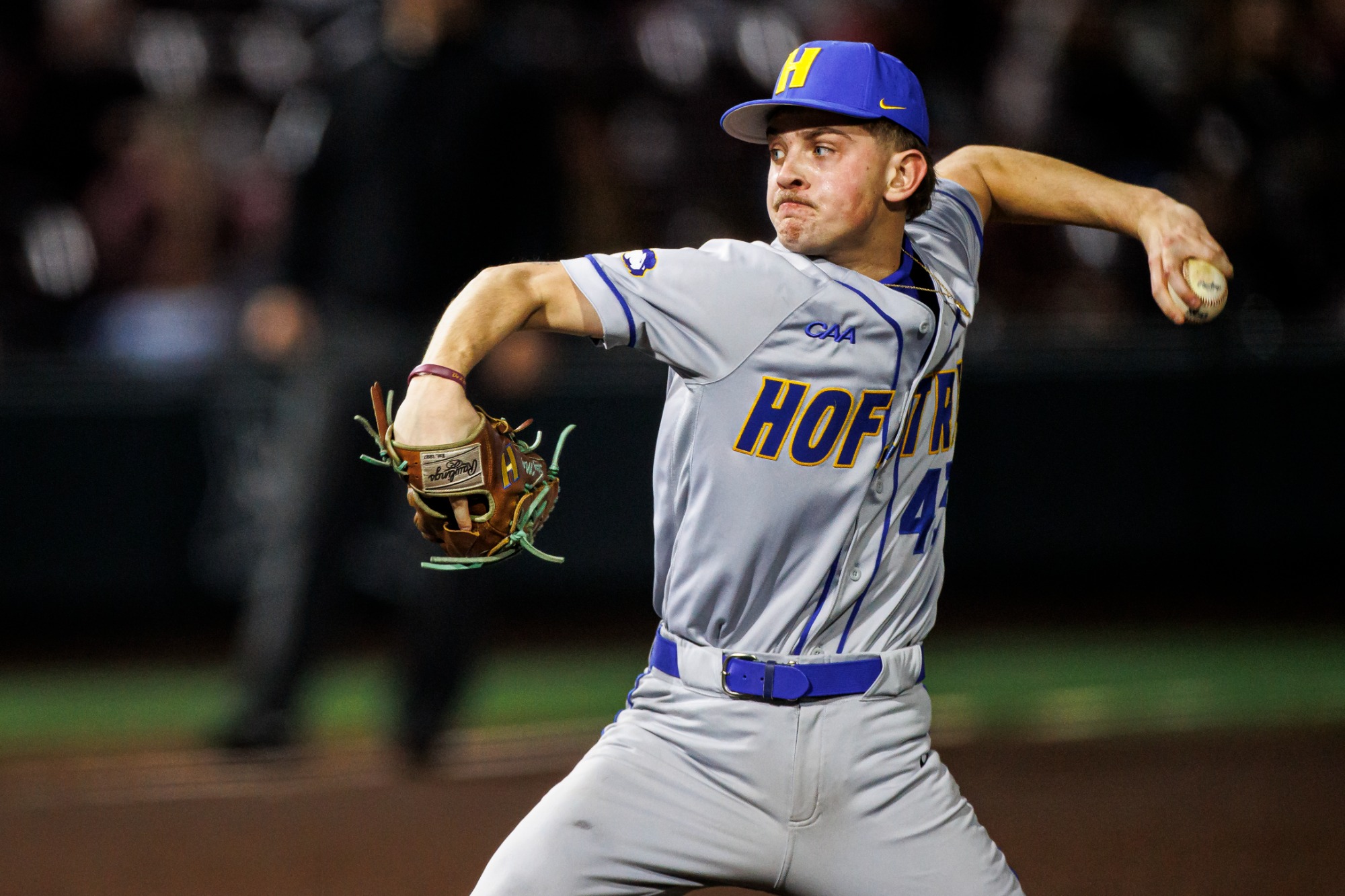 STARKVILLE, MS - February 13, 2026 - The game between the Hofstra Pride and the Mississippi State Bulldogs at Dudy Noble Field at Polk-Dement Stadium in Starkville, MS. Photo By Ivy Rose Ball