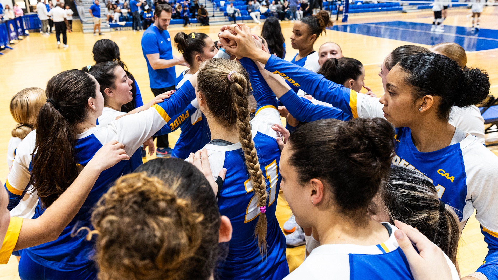 2025 Hofstra Volleyball Huddle