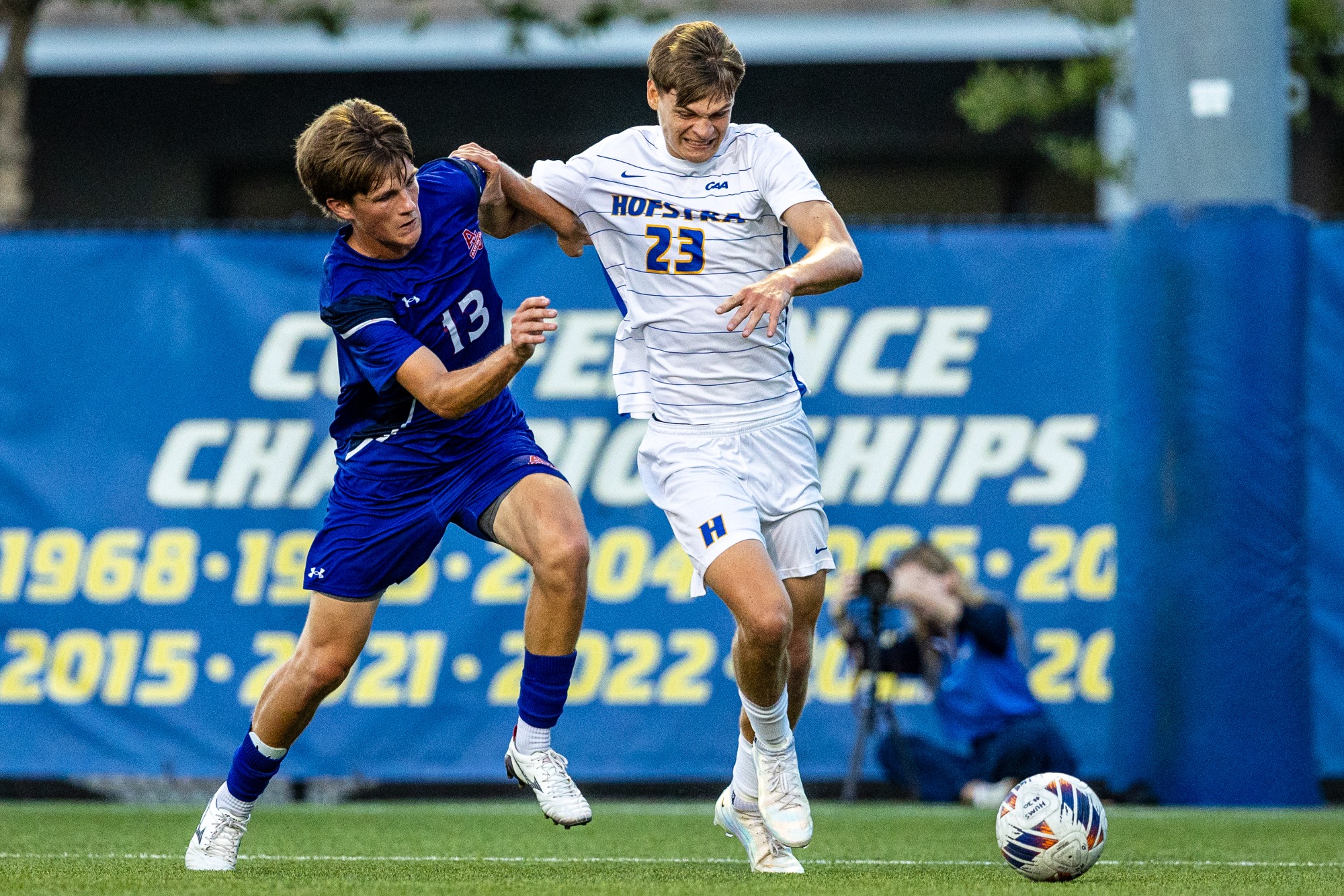 Hofstra Men’s Soccer home opener vs American on Sunday August 23, 2026 at Captains Field